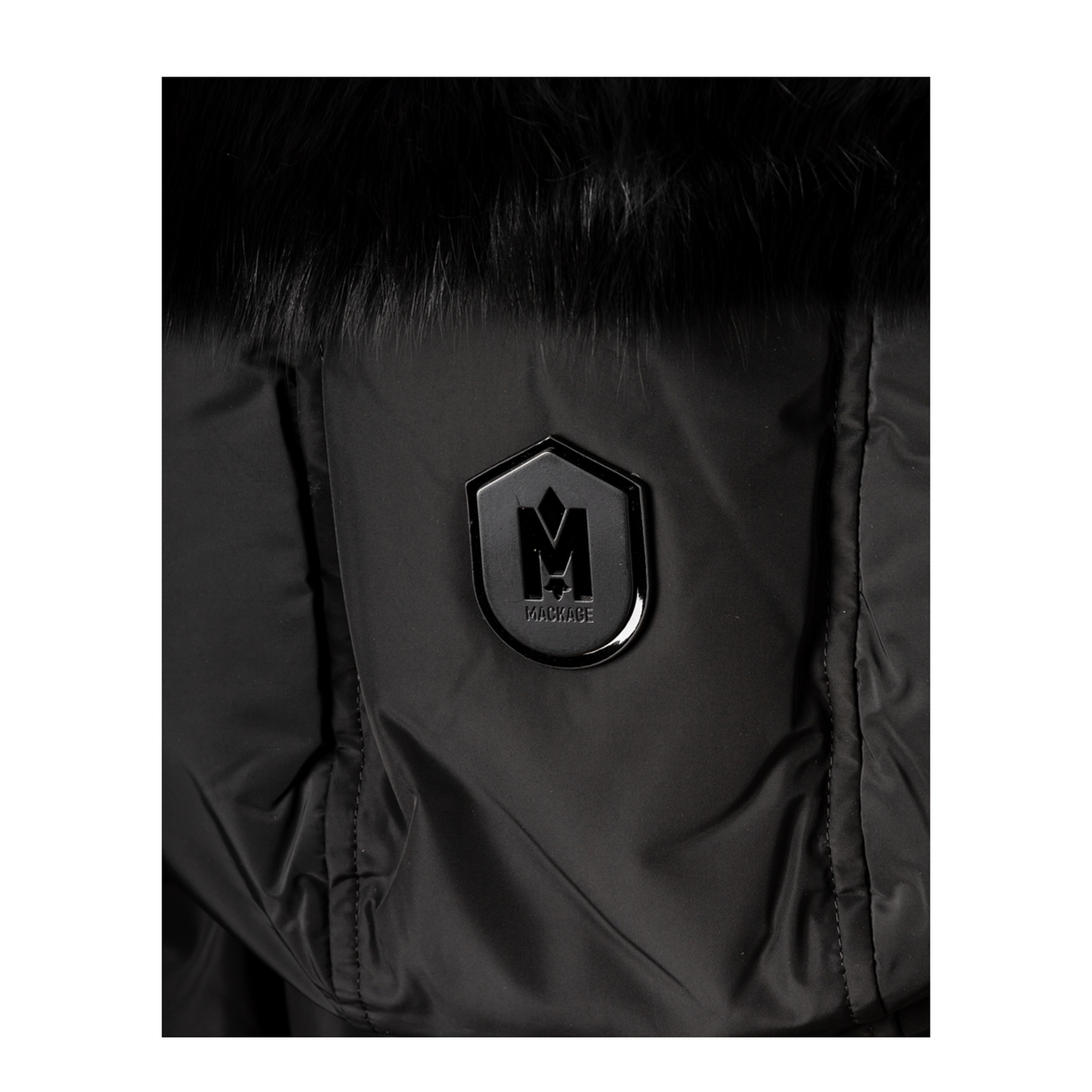 Black Polyester Down Jacket