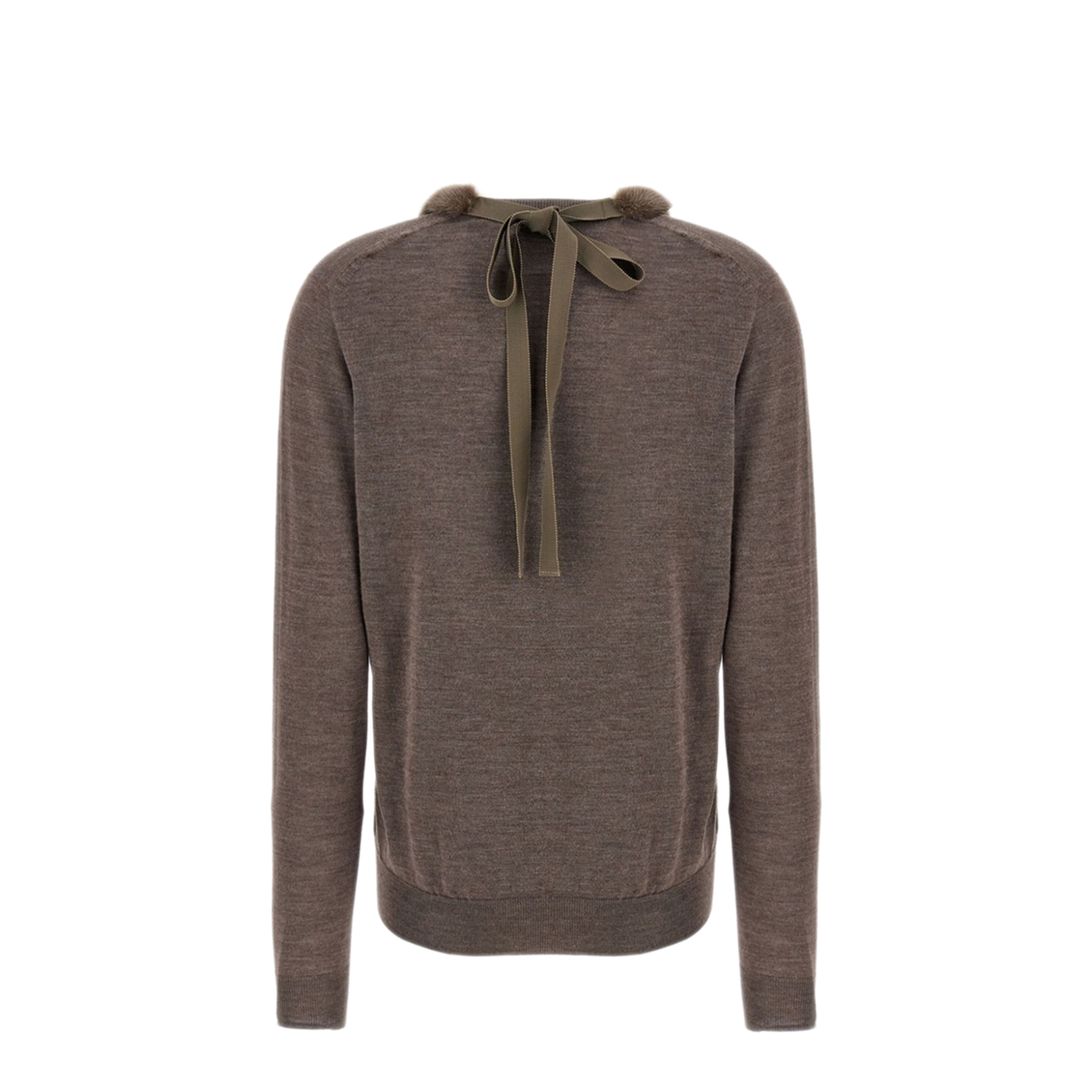 MAYFEYR - Fendi - Wool And Silk V-Neck Jumper - FZXC82ATPEF1QYK