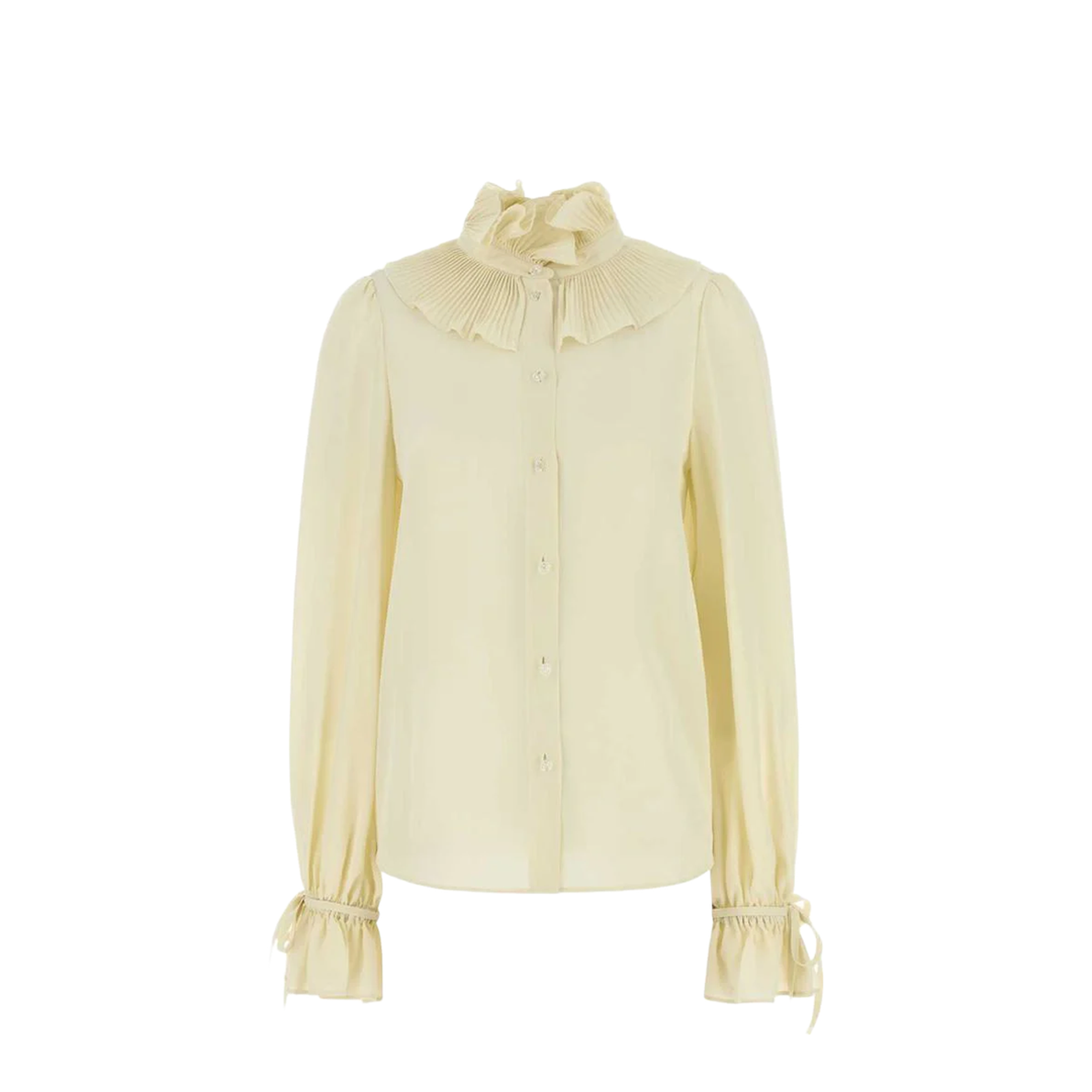 Cream Crepe Shirt