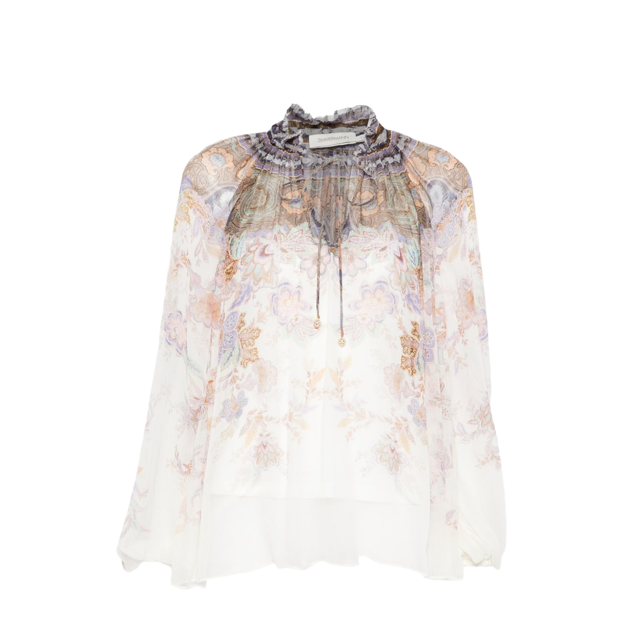 Luna Billow Puffed-Sleeve Blouse