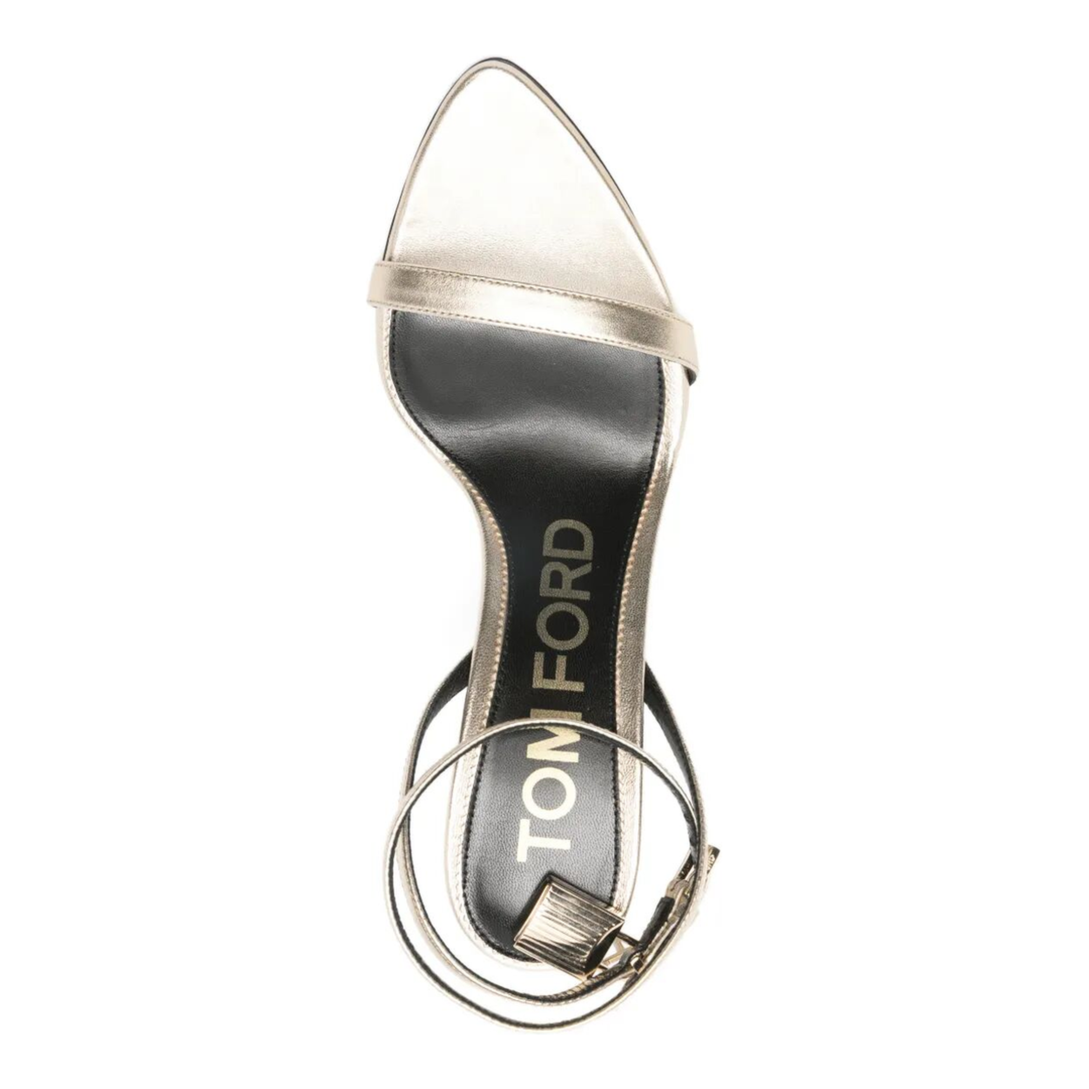 MAYFEYR - Tom Ford - Ankle-Strap Padlock 90 Mid Heel Sandals - W2748LSP014PYAC