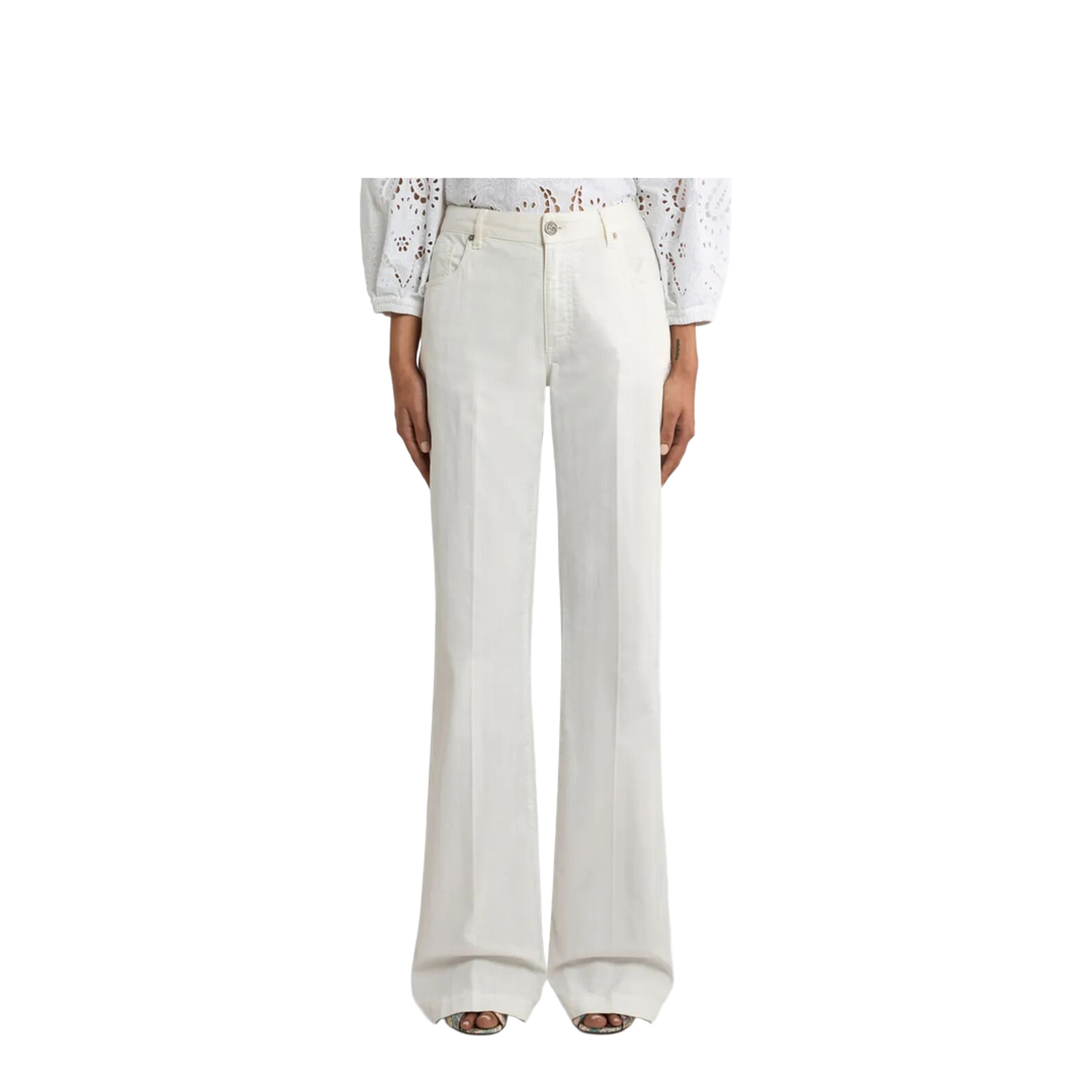 MAYFEYR - Etro - Pegaso-Embroidery Flared Jeans - WRNB0029AU116