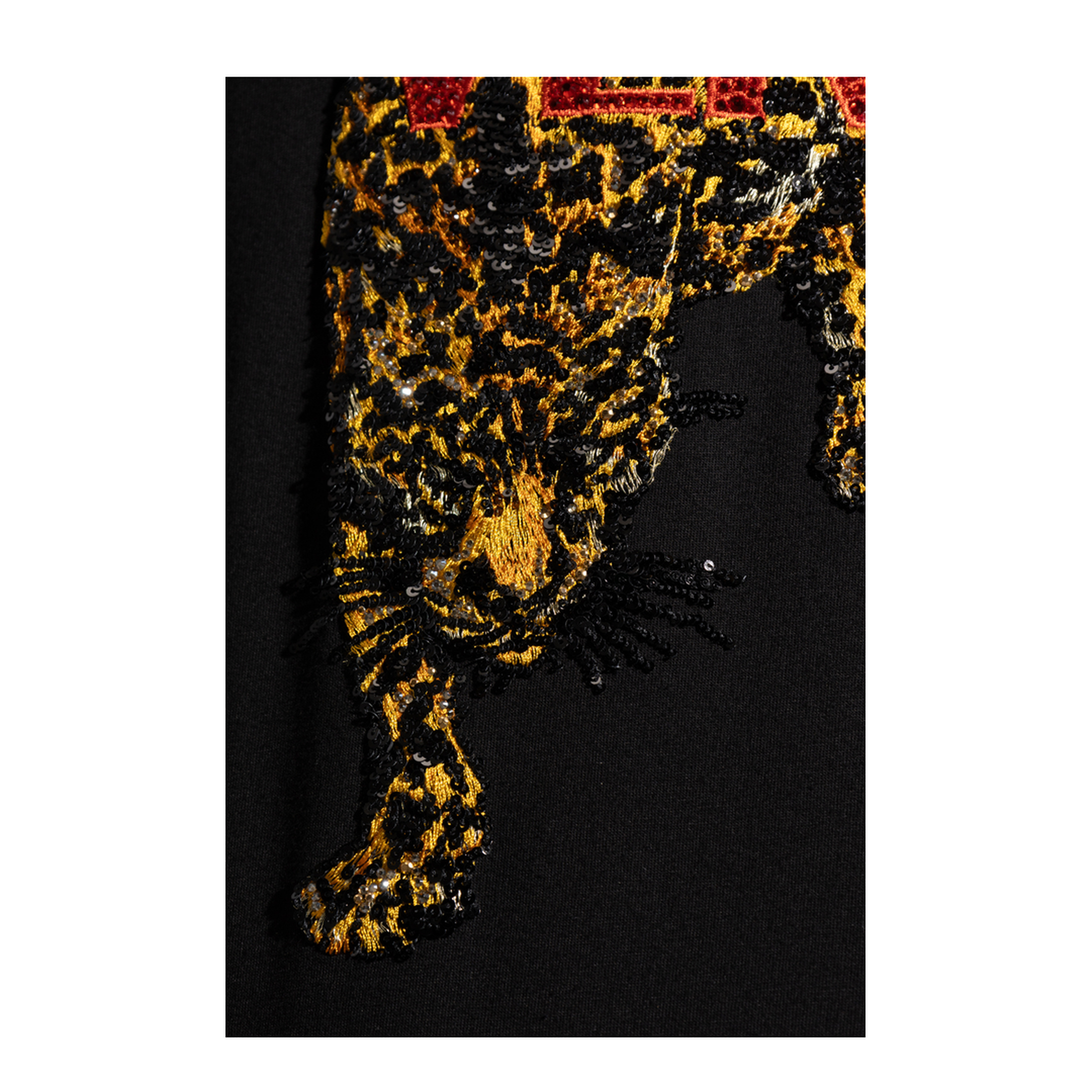 Embroidered Leopard T-Shirt