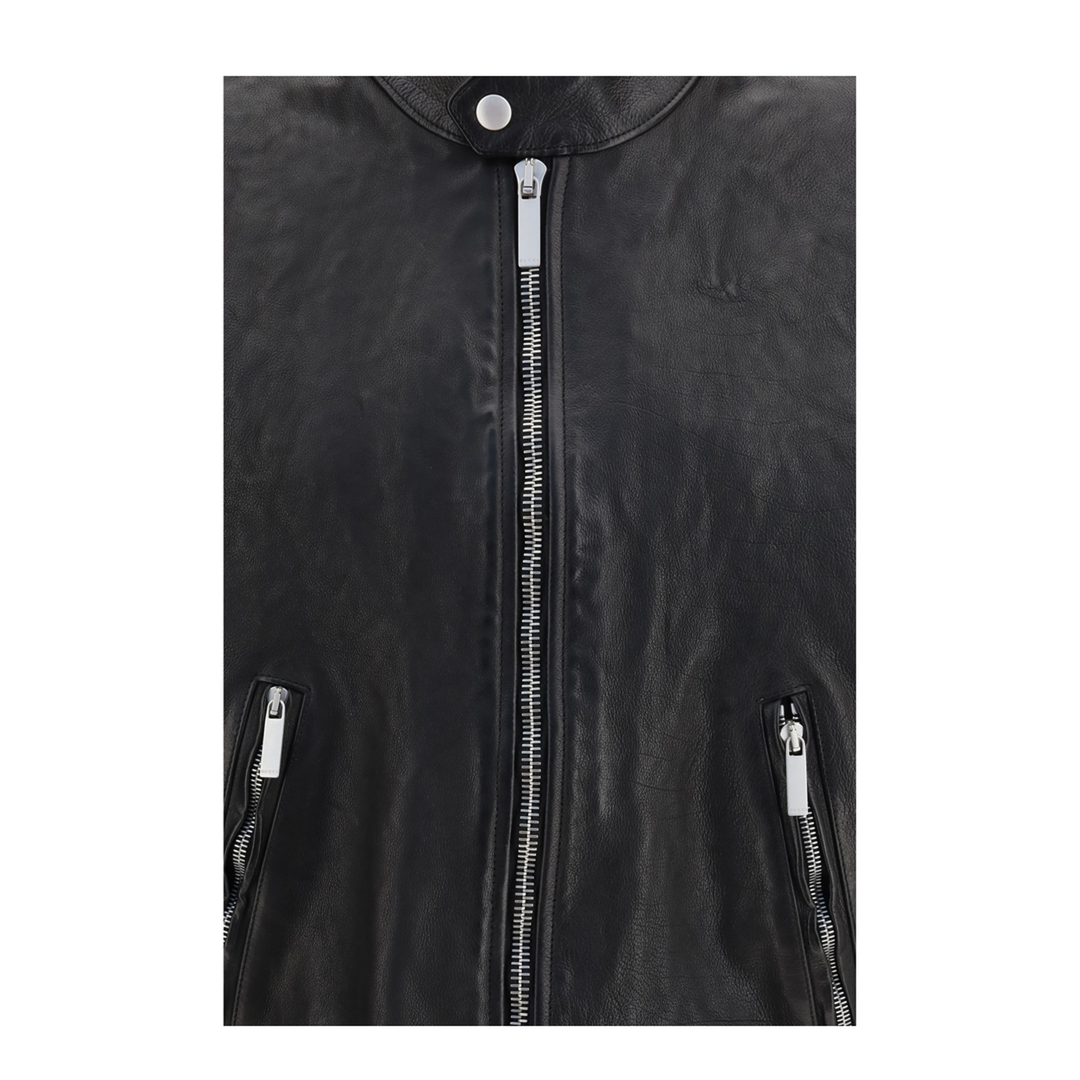MAYFEYR - Gucci - Buffalo Leather Bomber With Web Trim - 865374XNBC4