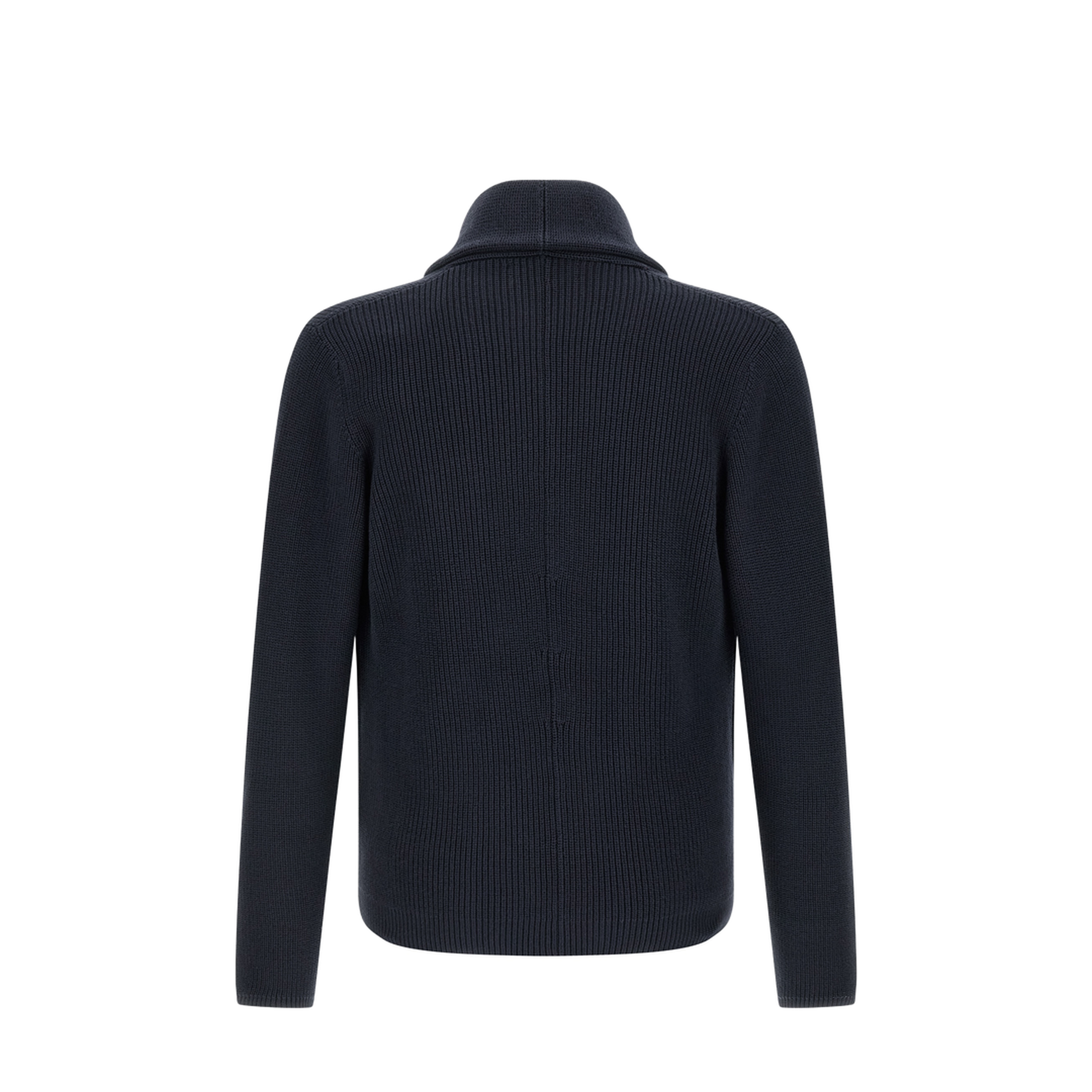 Men's Shawl Collar Cardigan Navy Blue