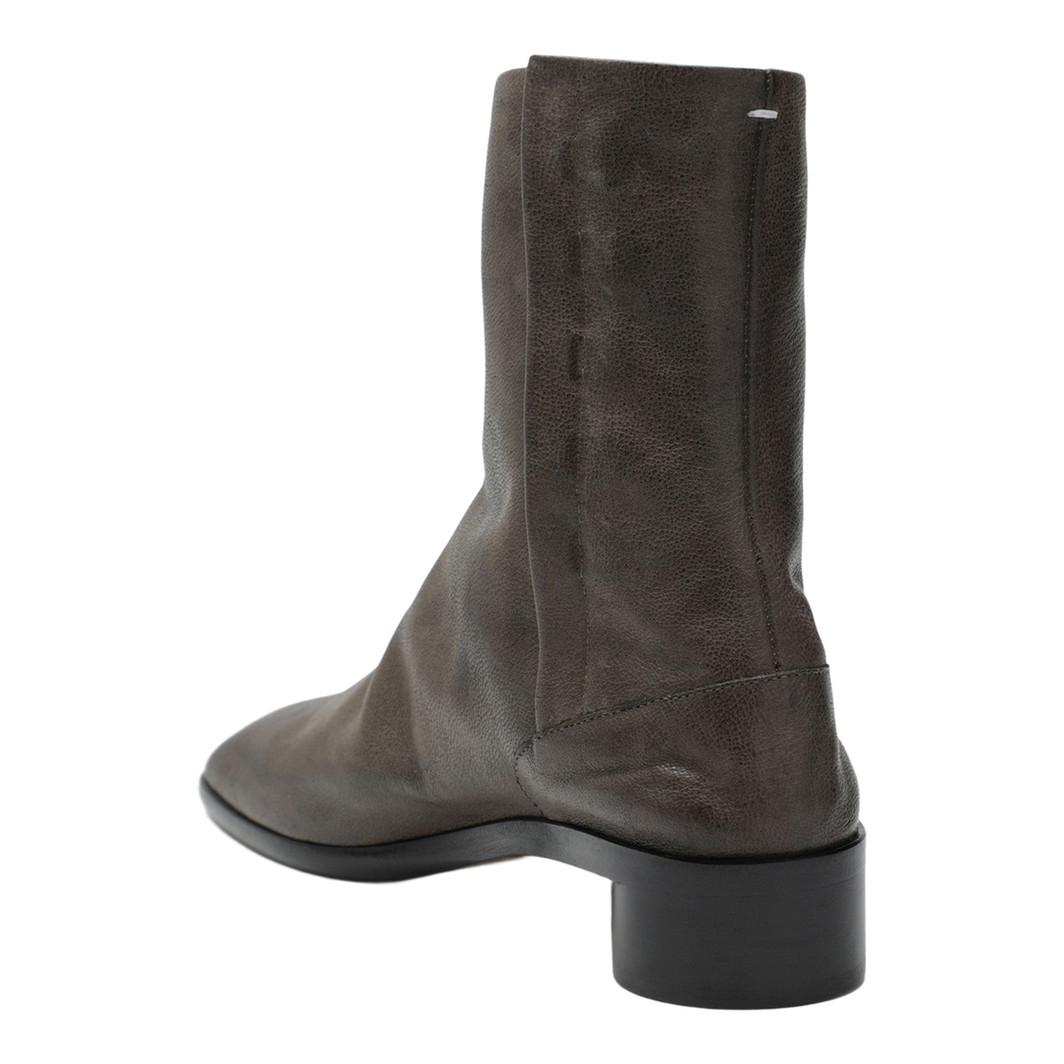 Tabi Ankle Boot in Brown Leather