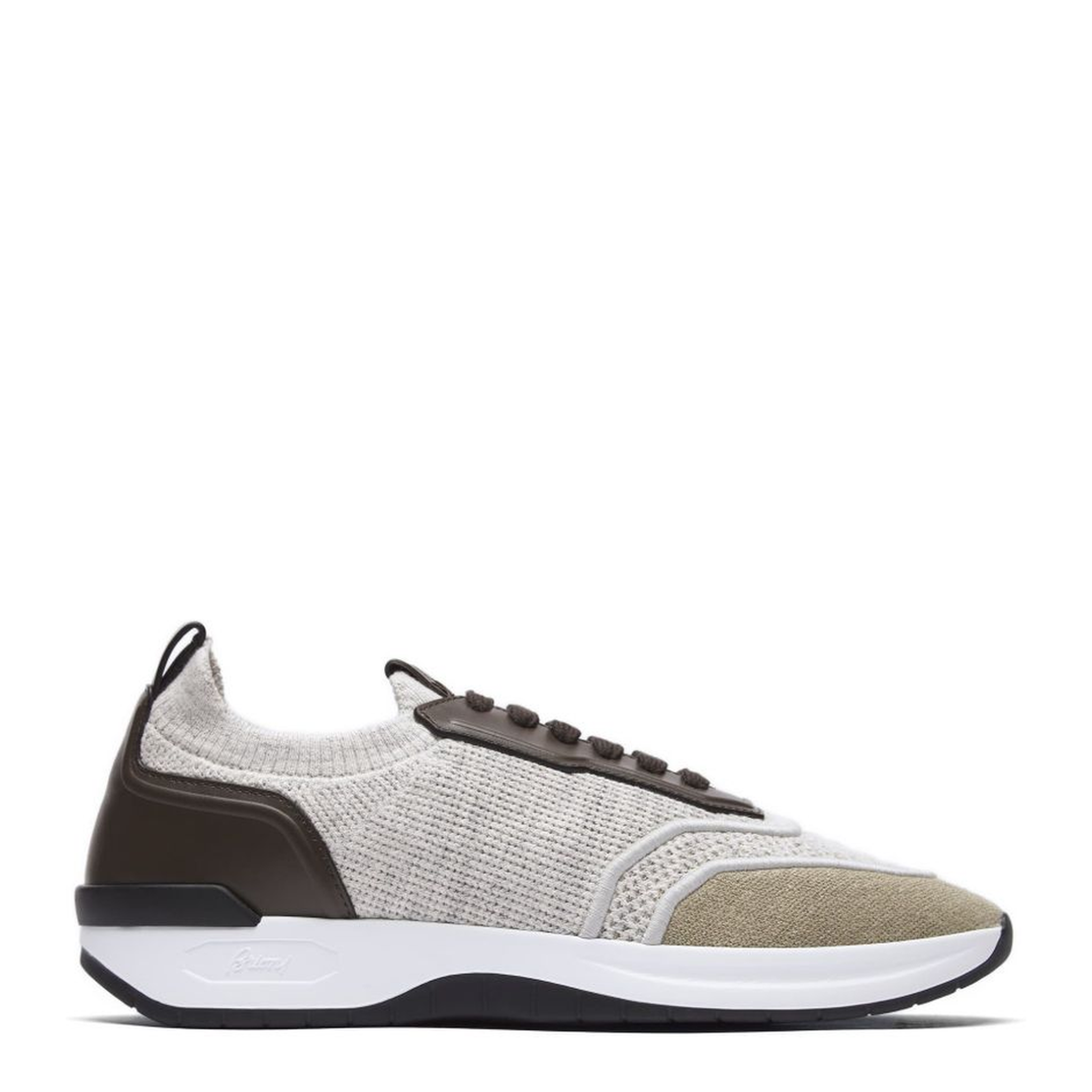 MAYFEYR - Brioni - Beige And Light Brown Linen And Cotton Knit Sneakers - QHM20LPD9033232