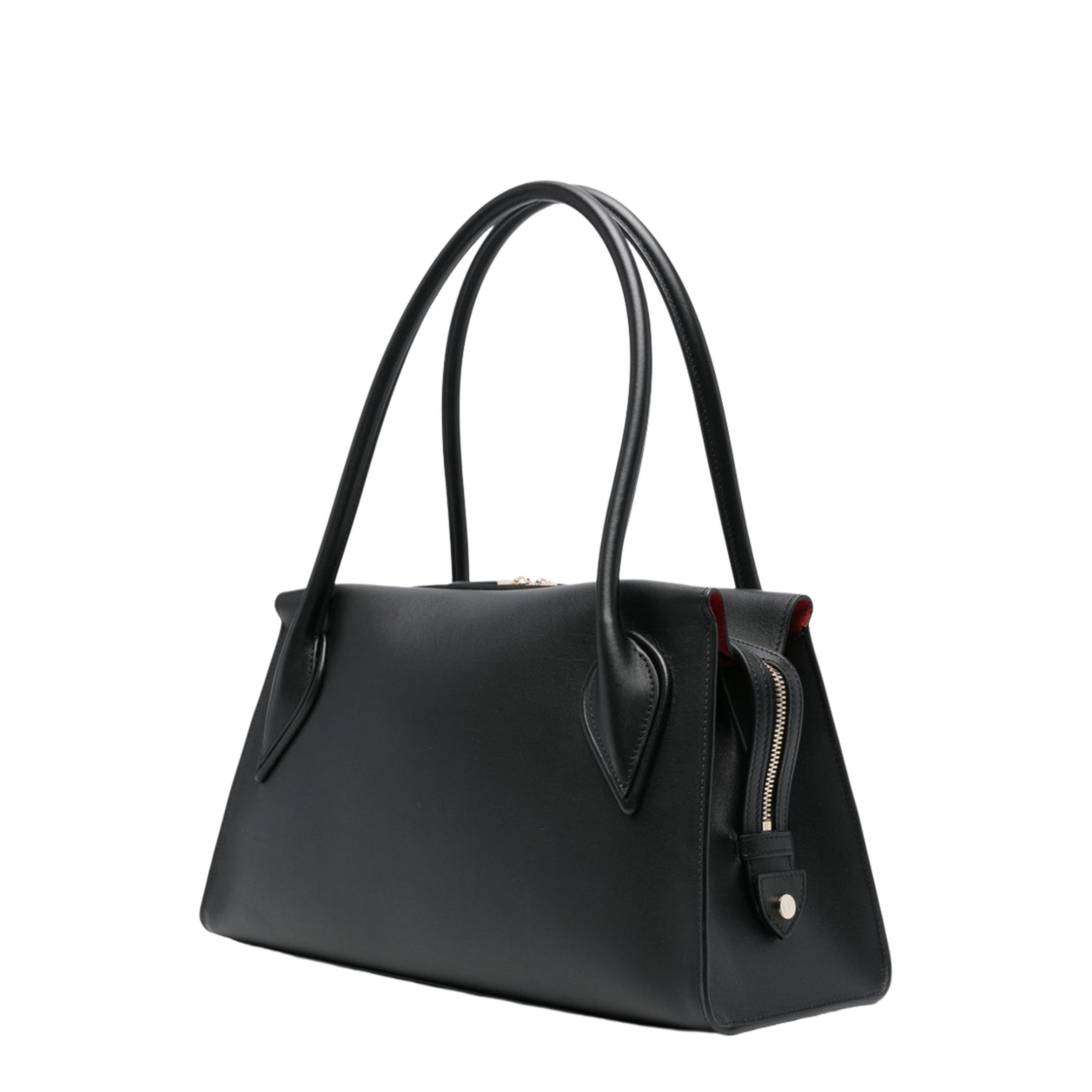 Venus Medium Calf Leather Shoulder Bag - Black