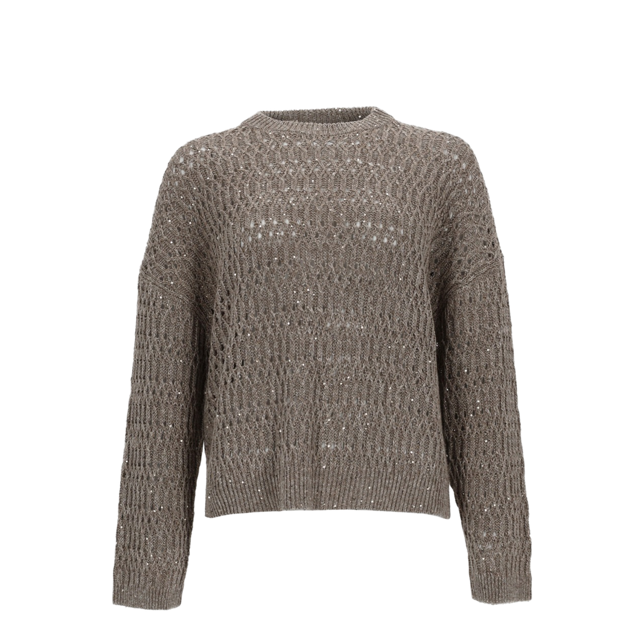 Linen Knitted Sweater Grey