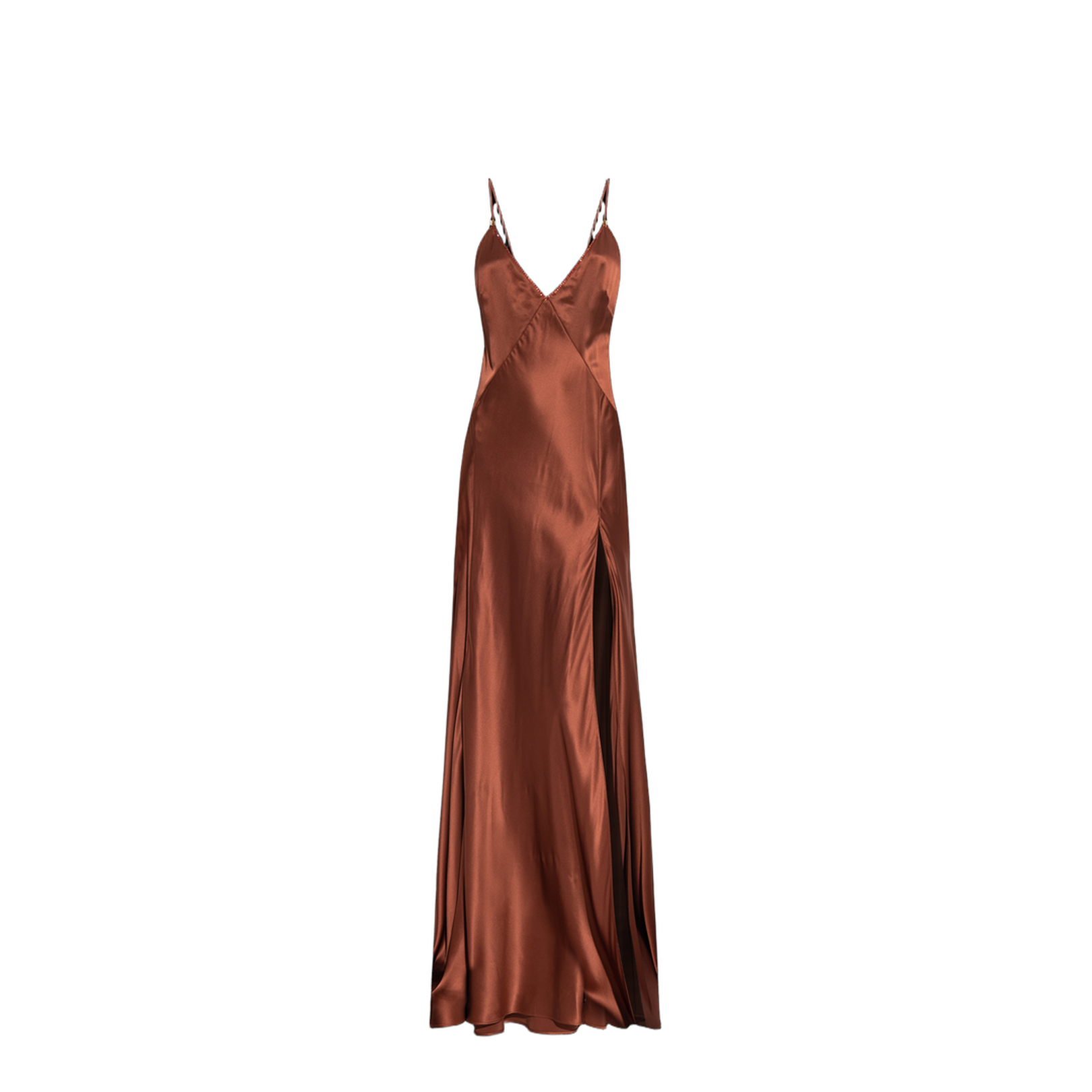 Silk Dress with Spaghetti Straps