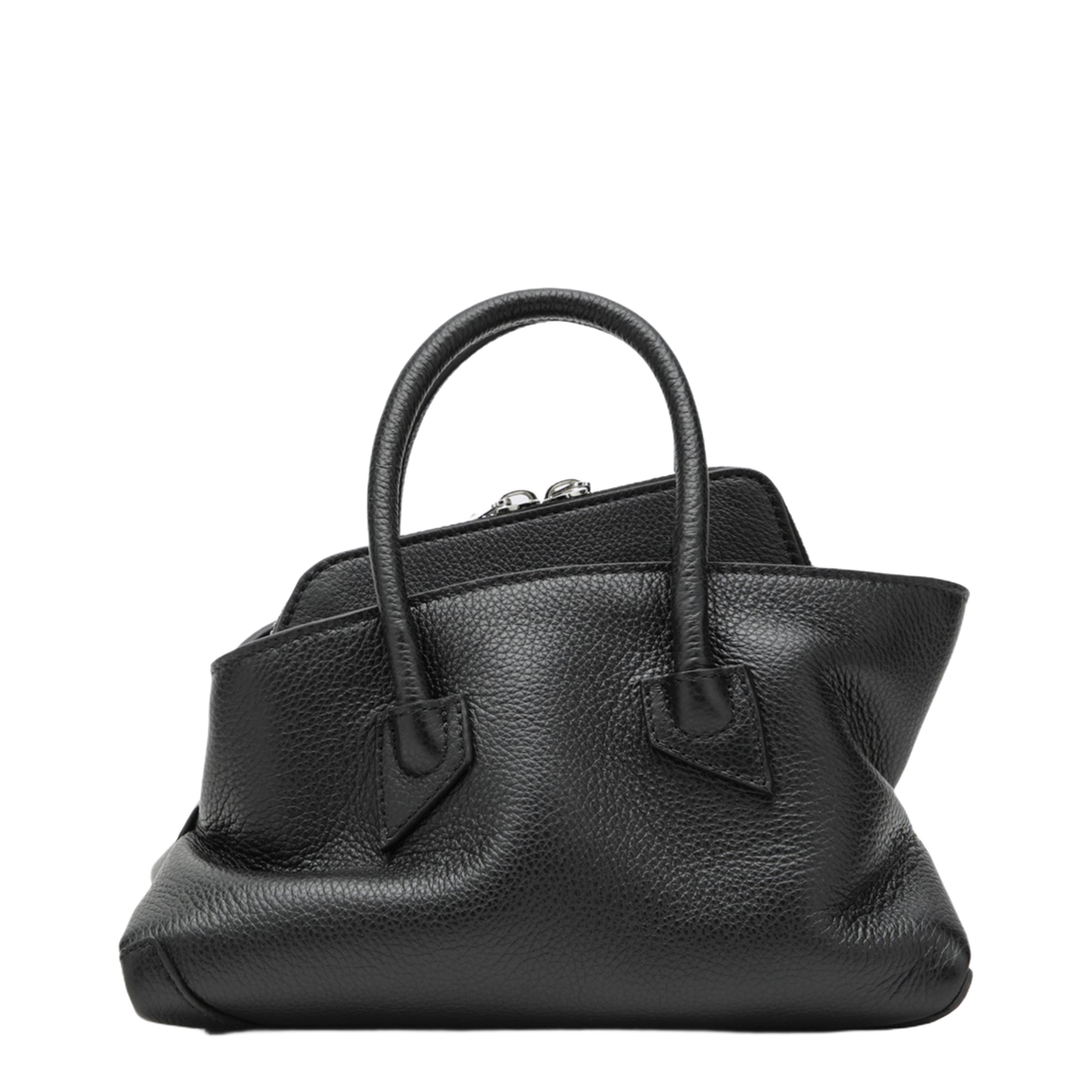 MAYFEYR - The Attico - La Passeggiata Mini Bag In Black Leather - 260WAH00063LBT117AA100