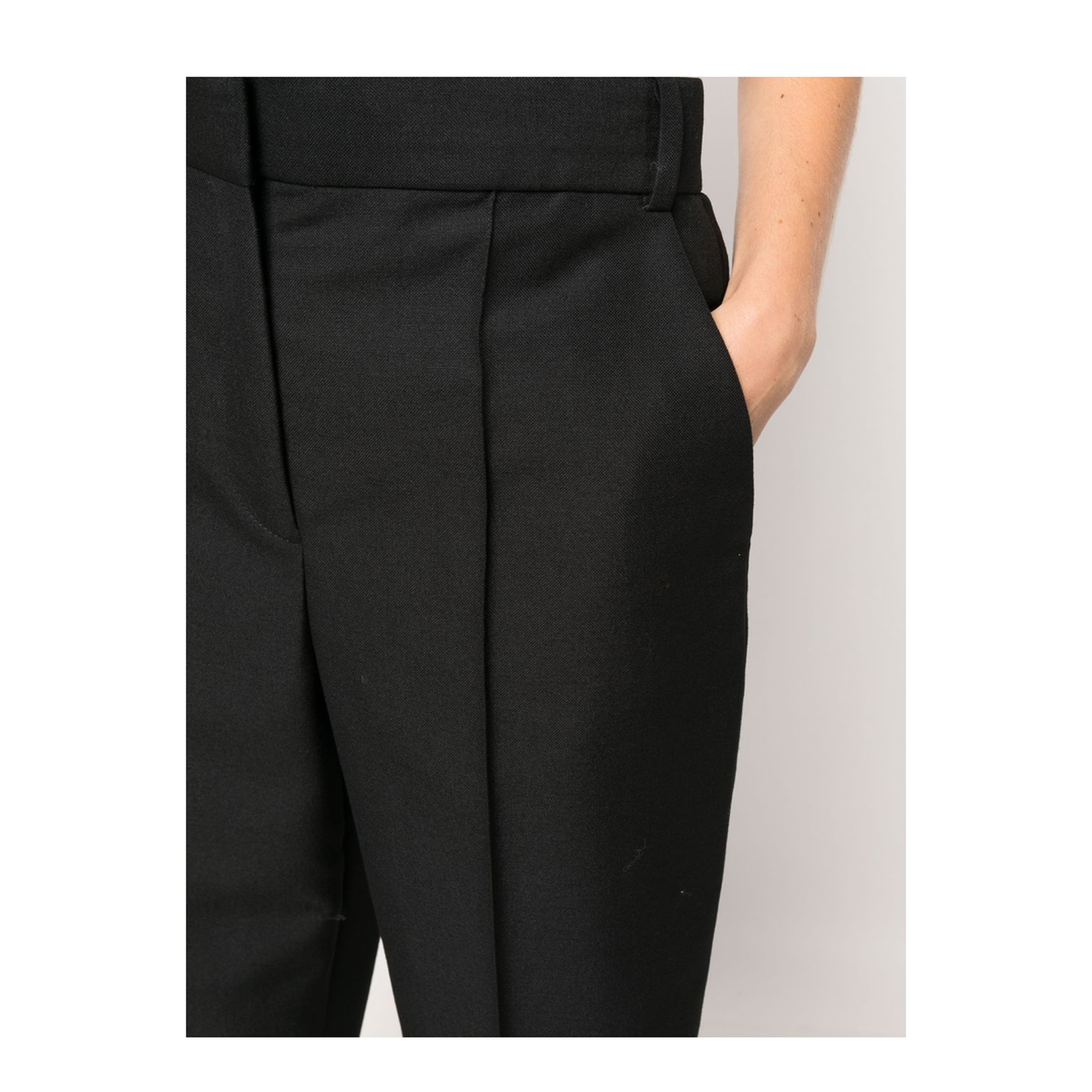 High-rise Trousers - Black