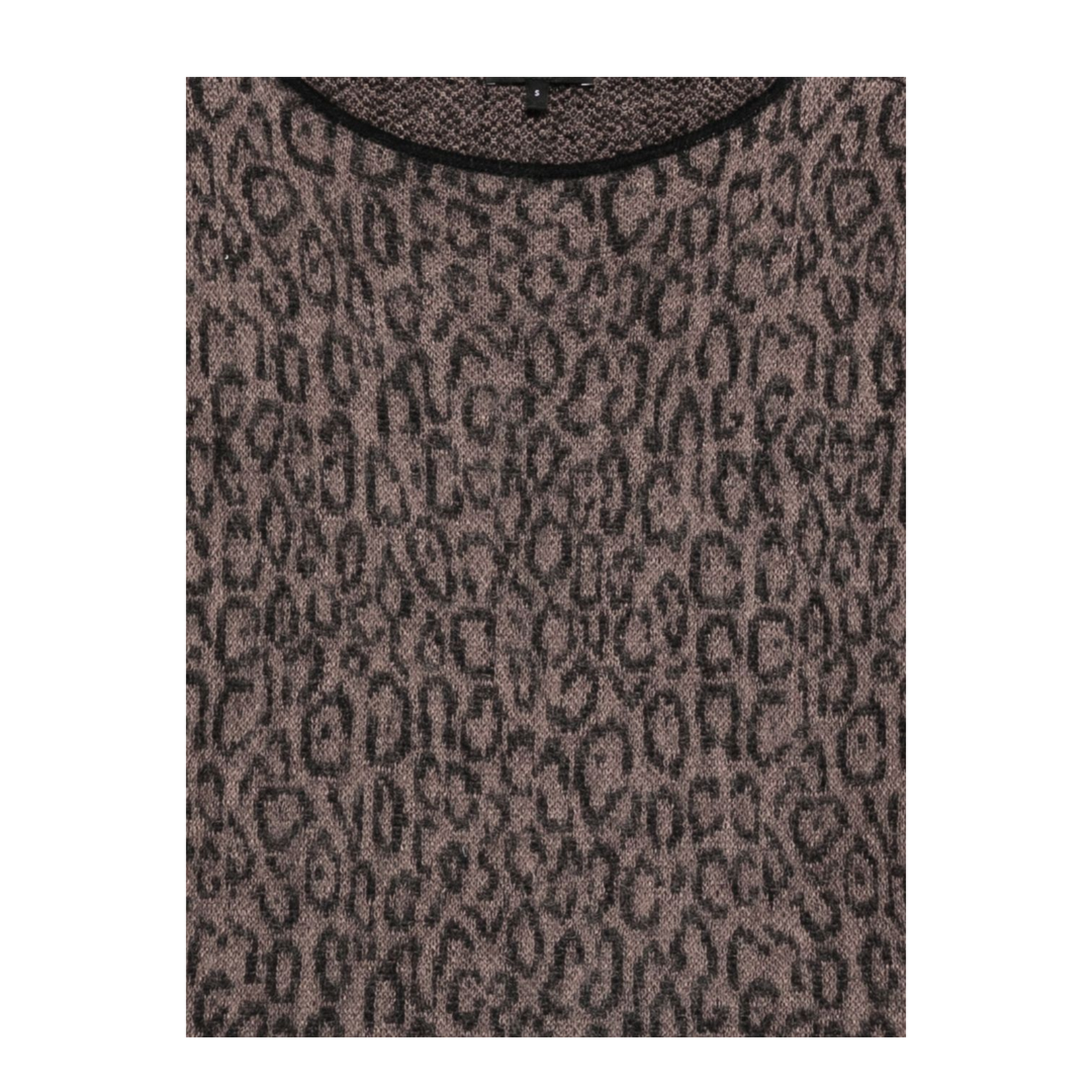 Brown Leopard Print Sweater