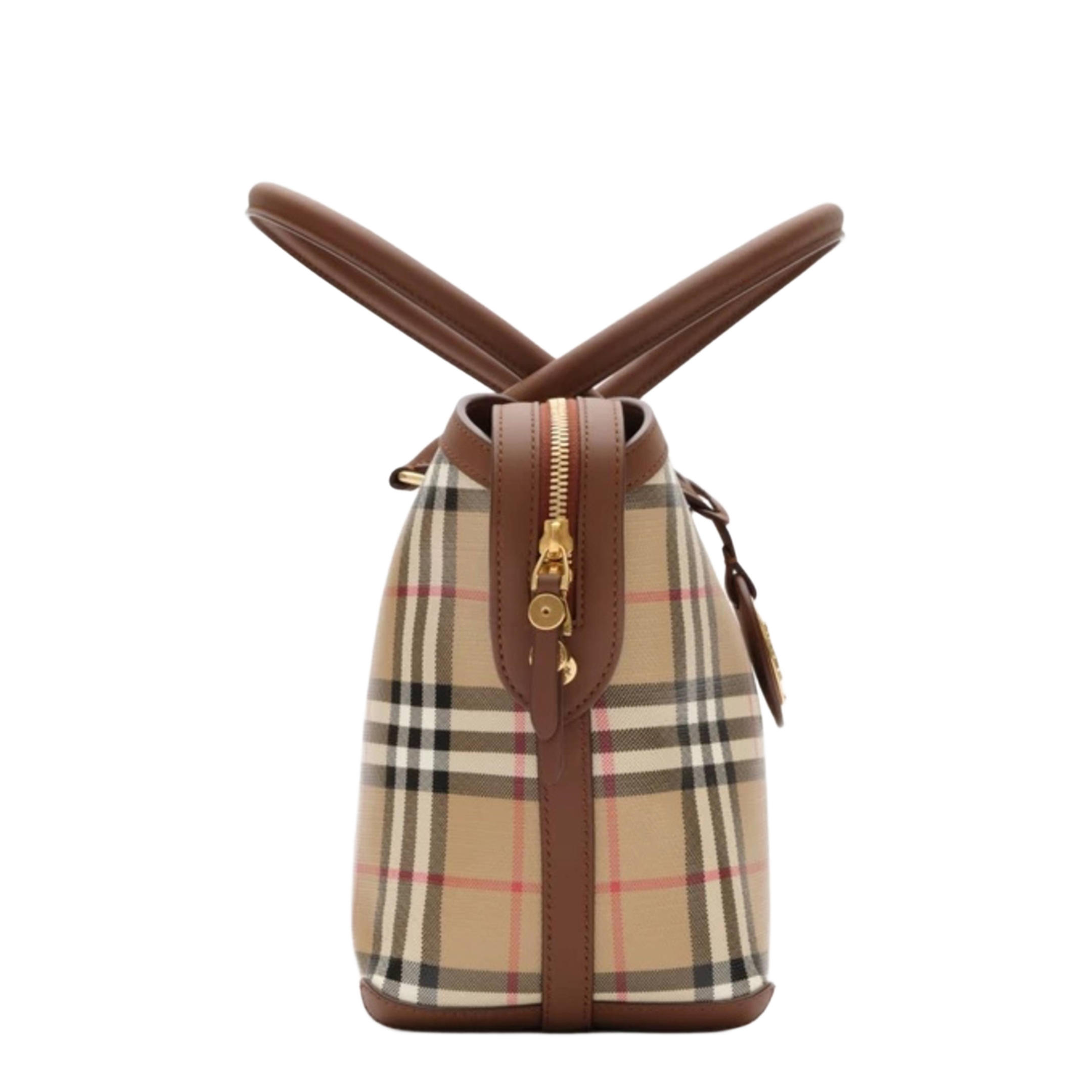 MAYFEYR - Burberry - Tote Check Piccola Con Cerniera - 8129048A7026