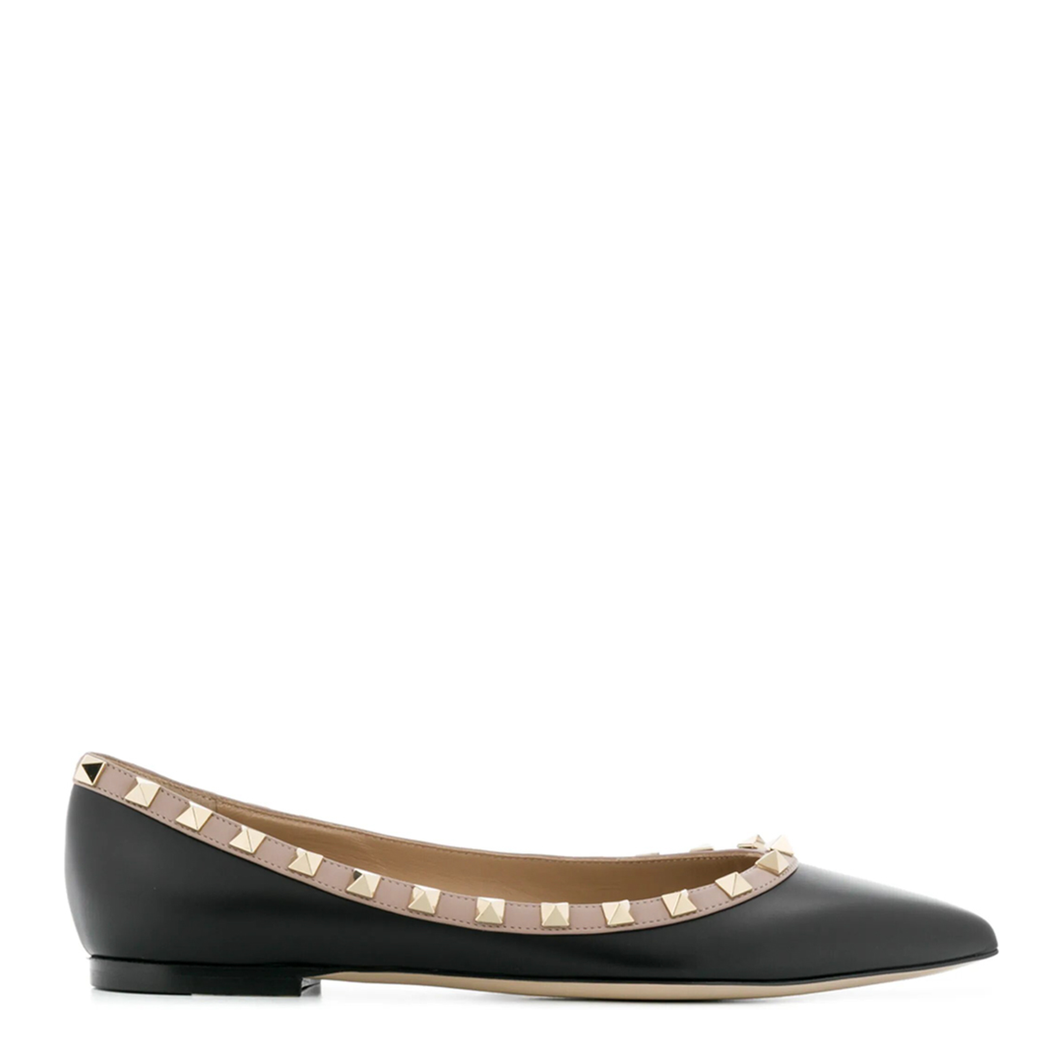 MAYFEYR - Valentino - Rockstud Leather Ballet Flat - WS0403VOD