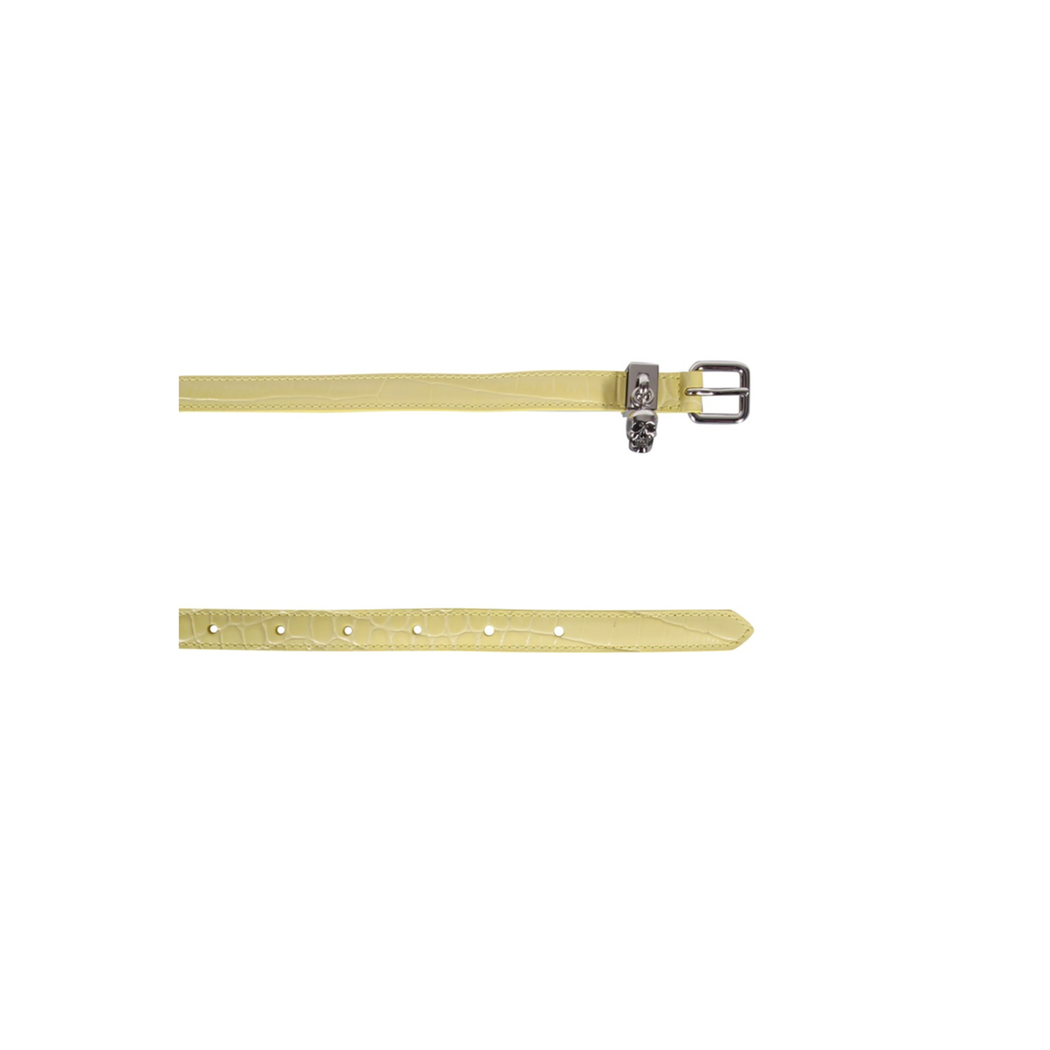 Double Belt with Skull and Pavè