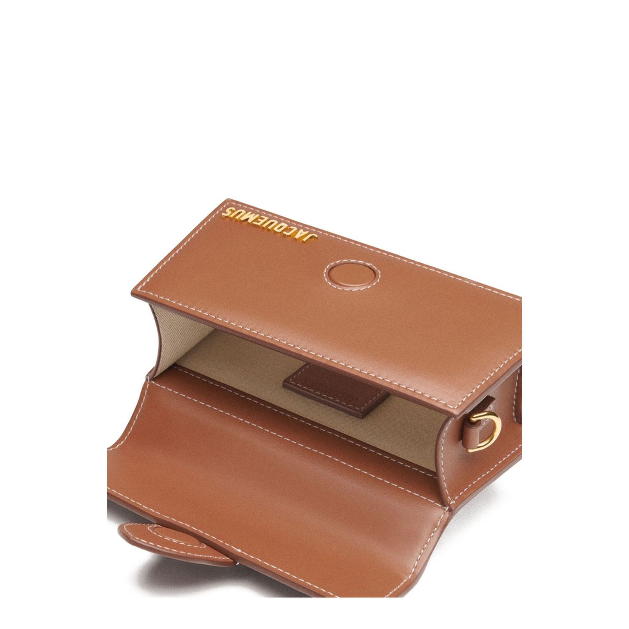 The Bambino Small Calfskin Leather Shoulder Bag - Brown