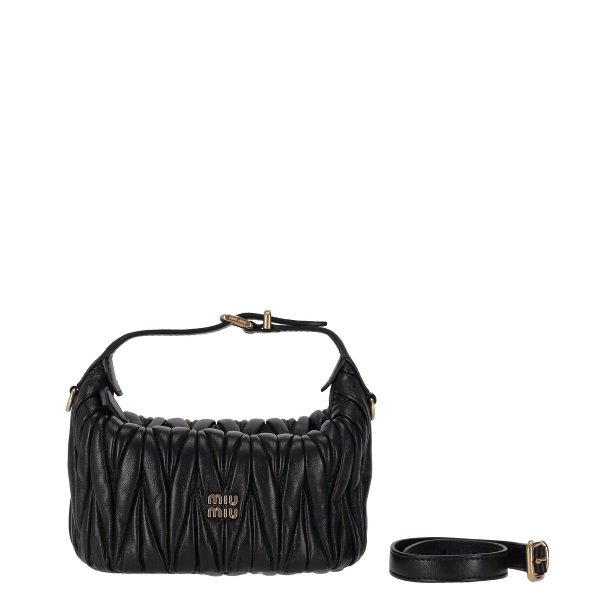 Matelassé Nappa Leather Pouch