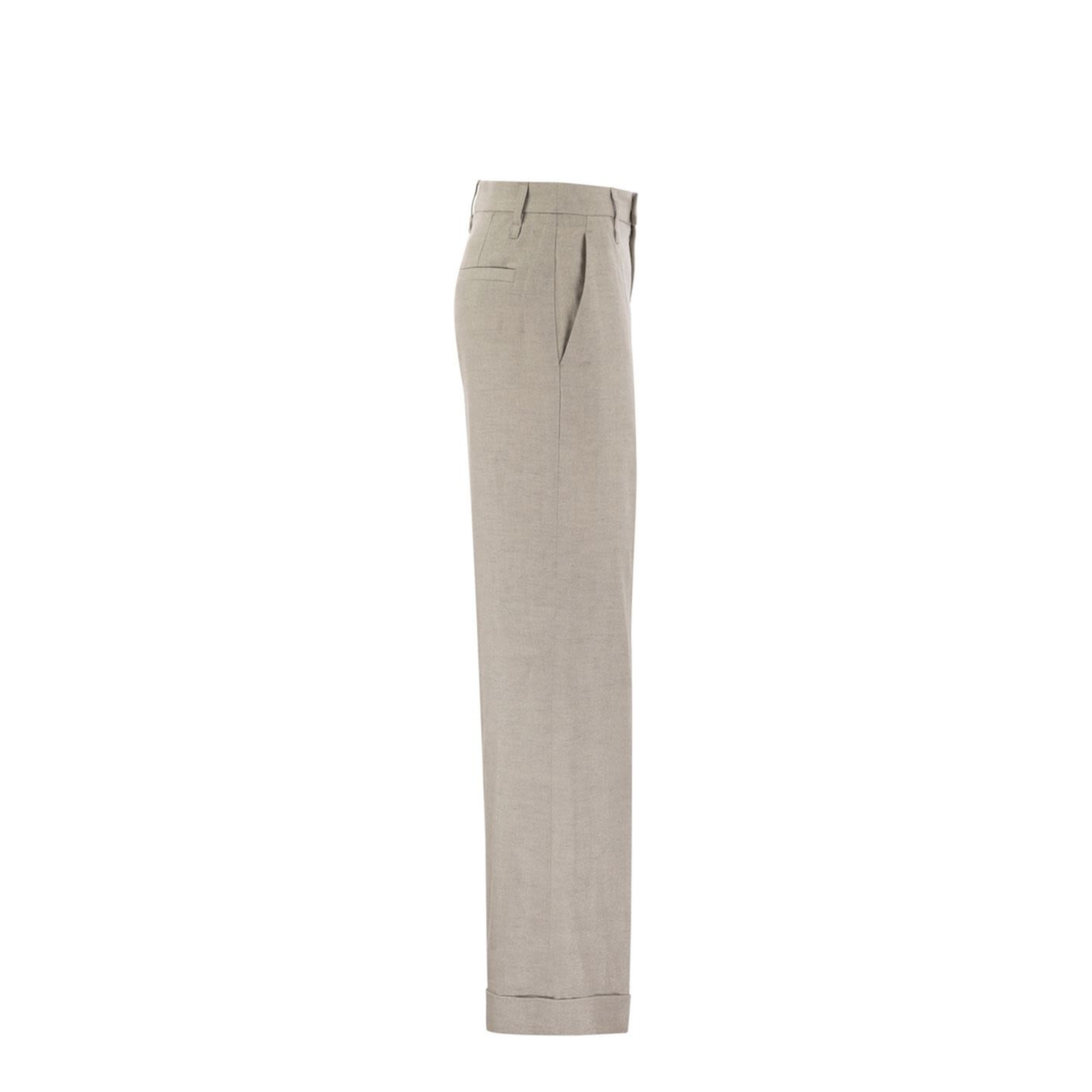 Flared Loose Fitting Trousers