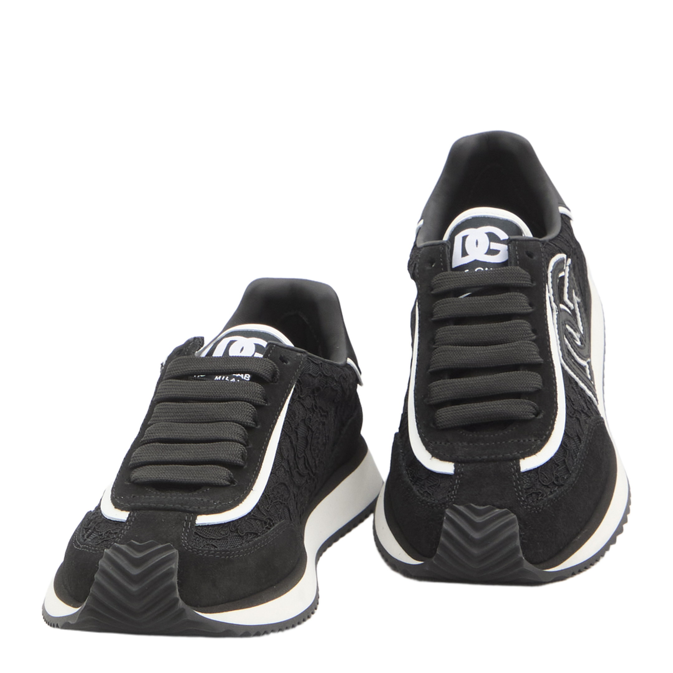 Cushion Sneakers in Calfskin and Fabric