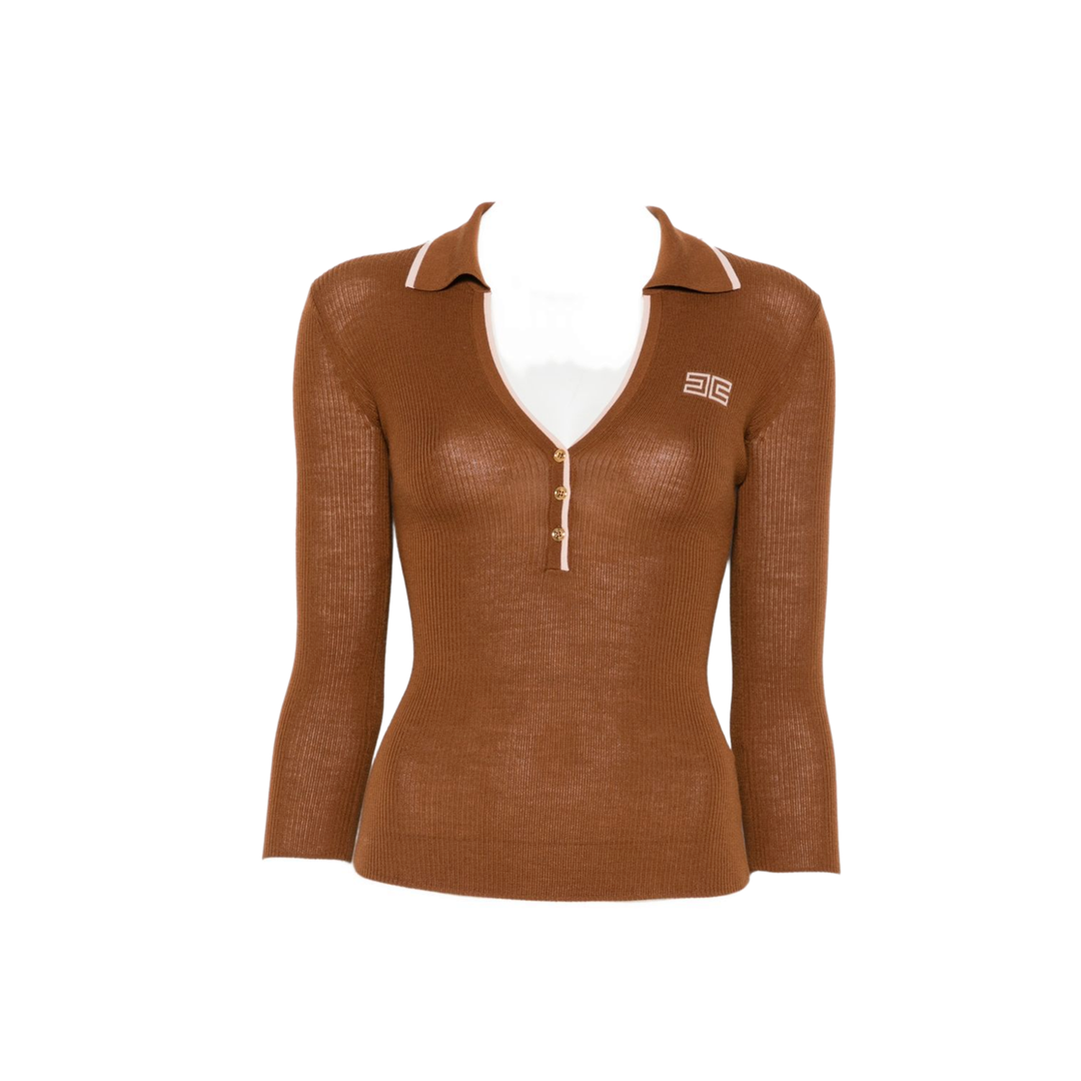 MAYFEYR - Elisabetta Franchi - T-Shirts And Polos Brown - MK17B66E2FQ4