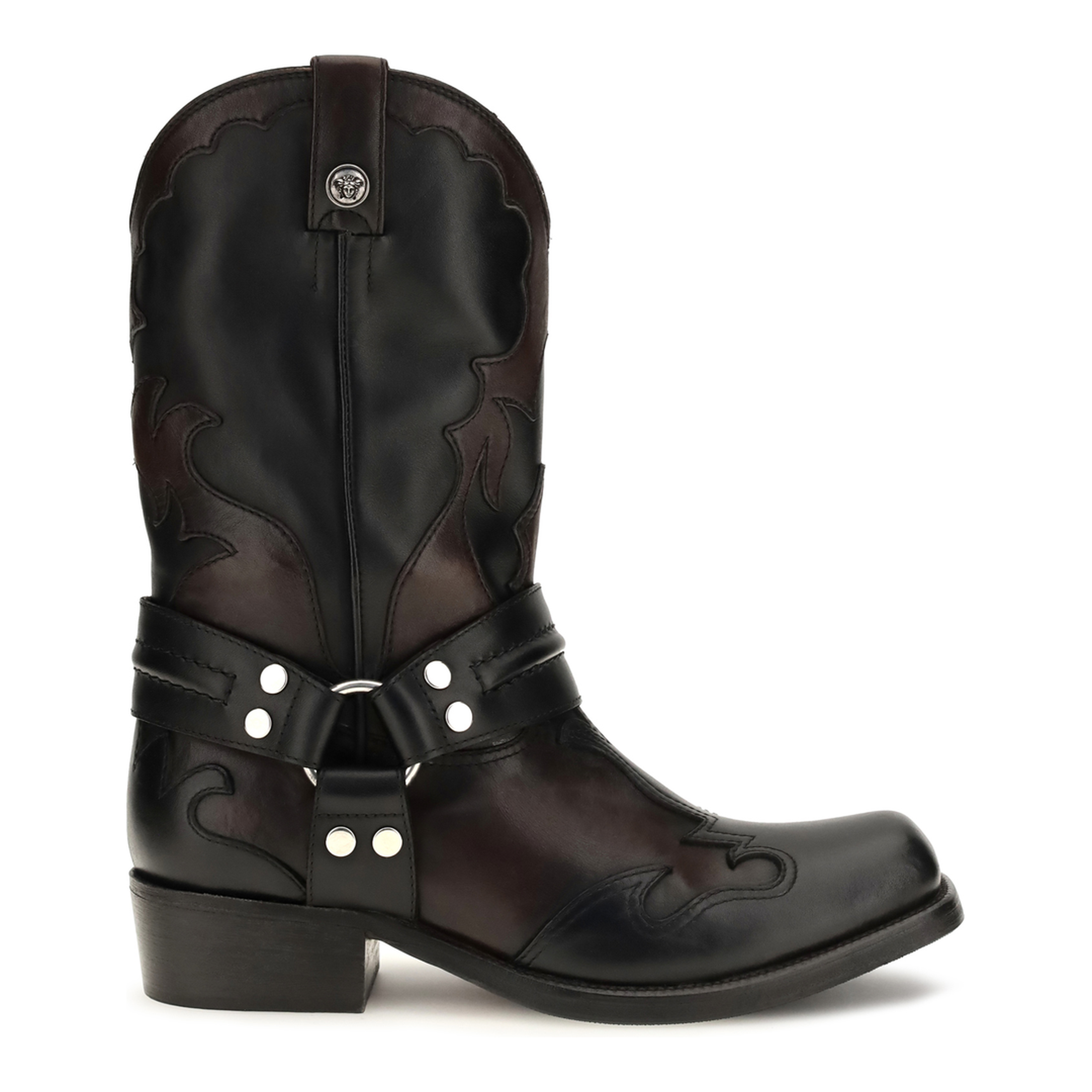 MAYFEYR - Versace - Sylvester Leather Cowboy Boots - 10252751A18030