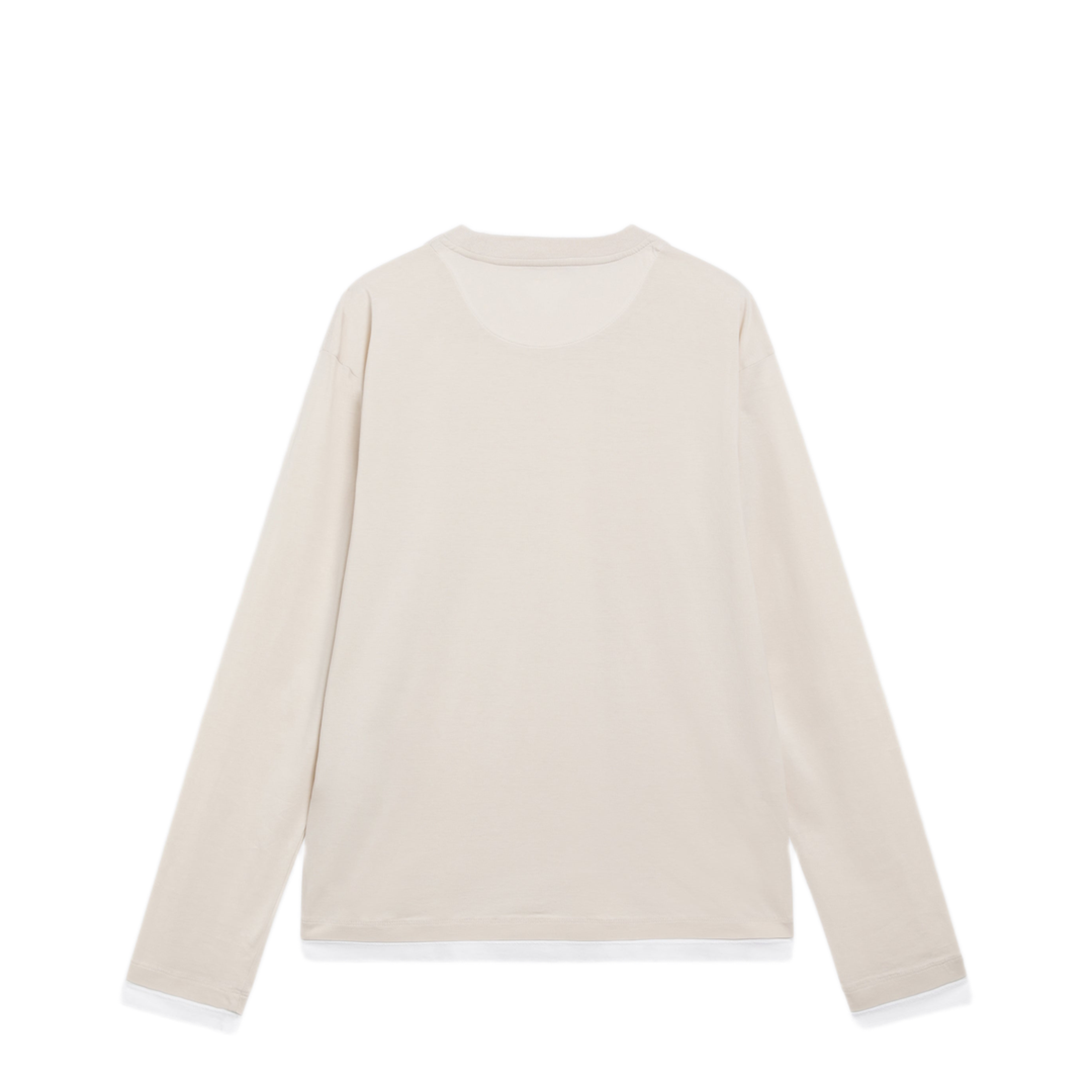 MAYFEYR - Prada - Talc White Long-Sleeve Cotton Top - UJL73BWM111CDF0P40