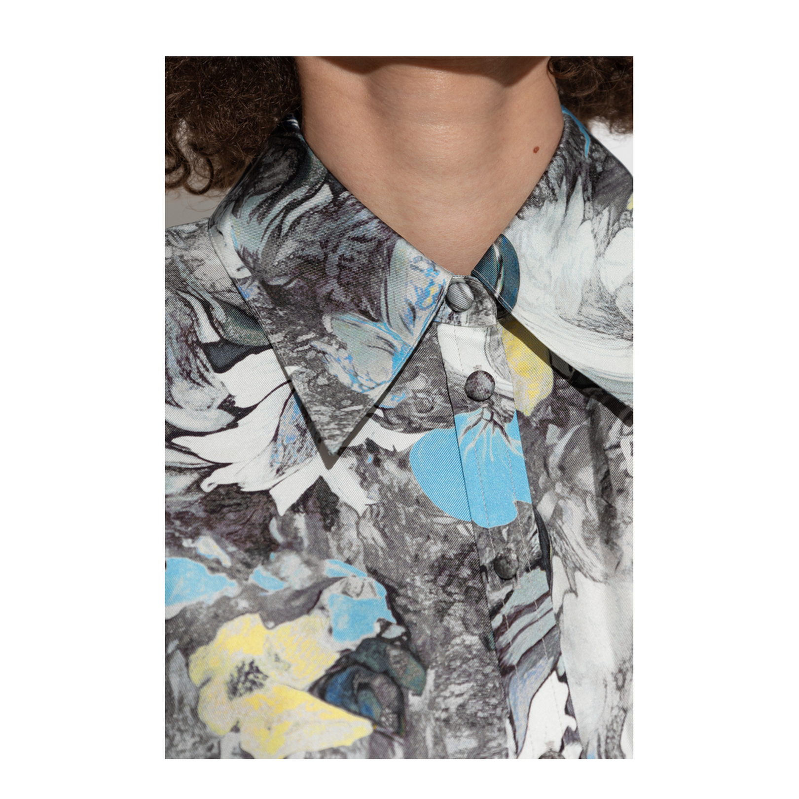 Shirt with Floral Pattern