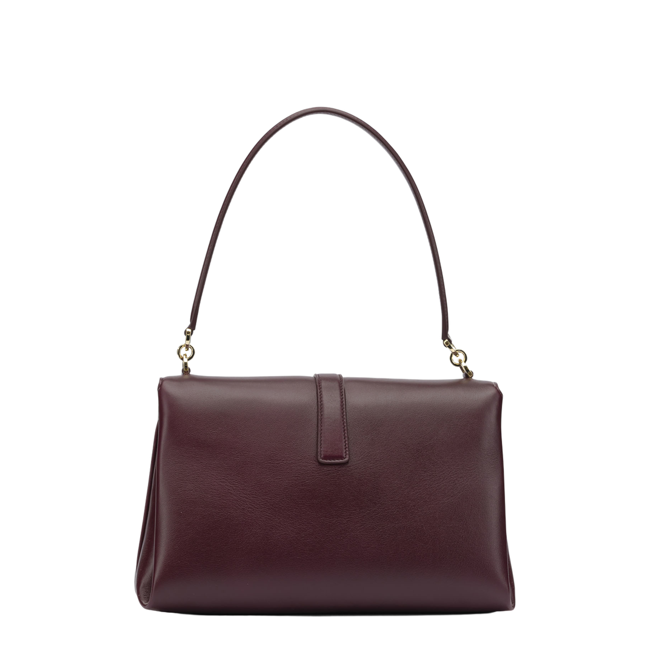 Gancini Soft Medium Calfskin Handbag - Claret