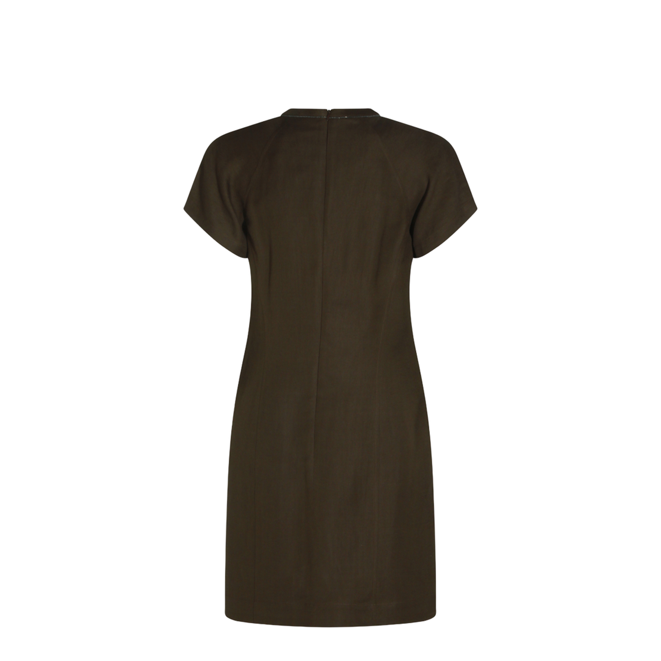 Brown Viscose Blend Dress