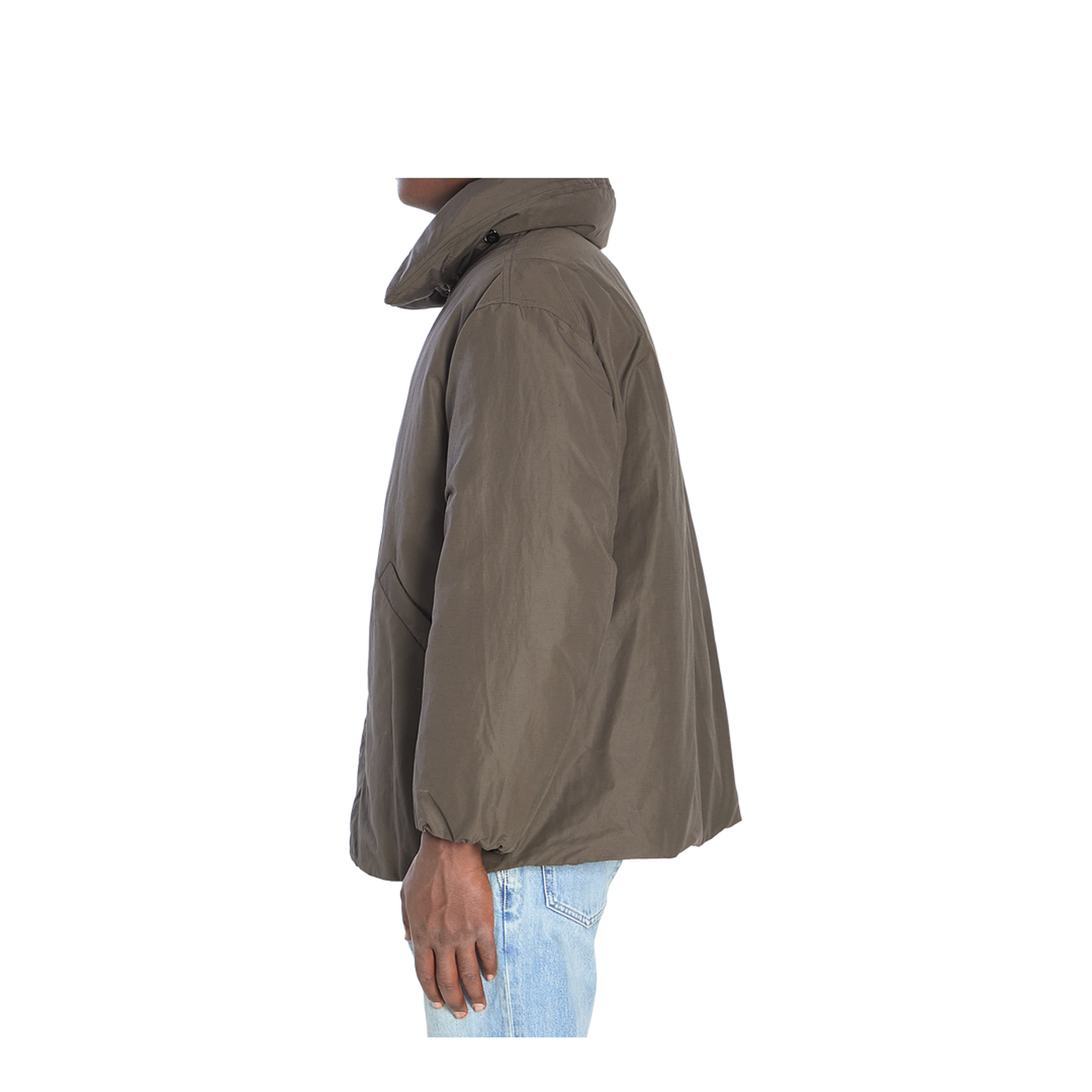 Puffer Blouson Jacket in Black