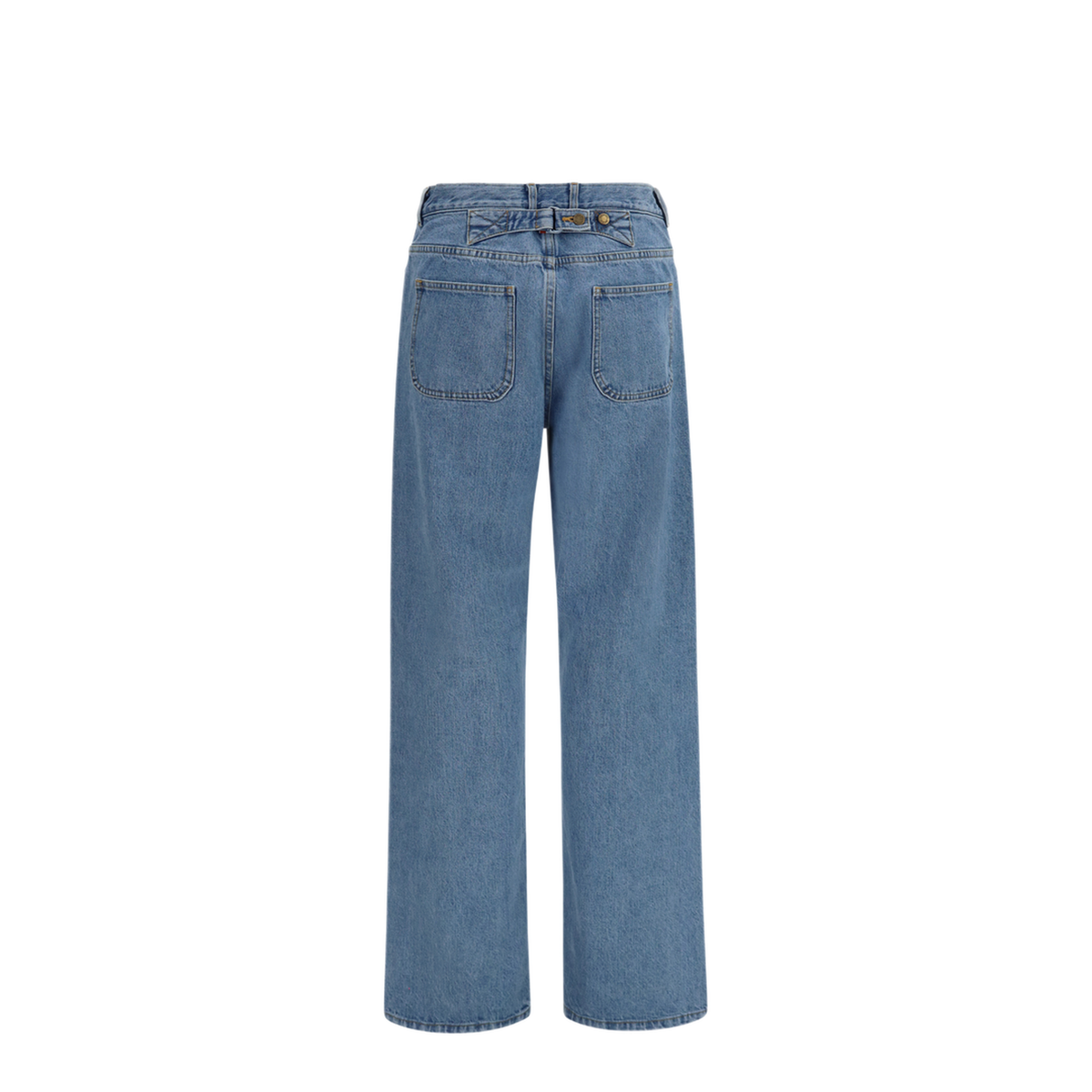 MAYFEYR - Thom Browne - Straight Leg Selvedge Cotton Jeans - FTC509WF1215480