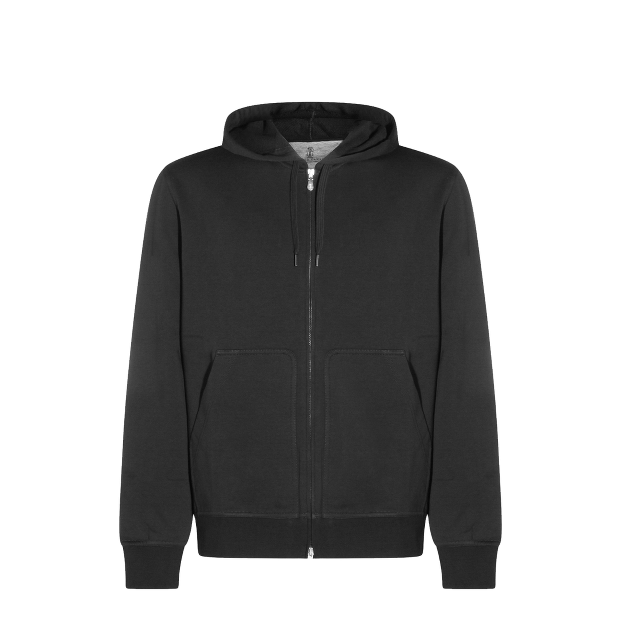 Zip-Fastening Sweater Black
