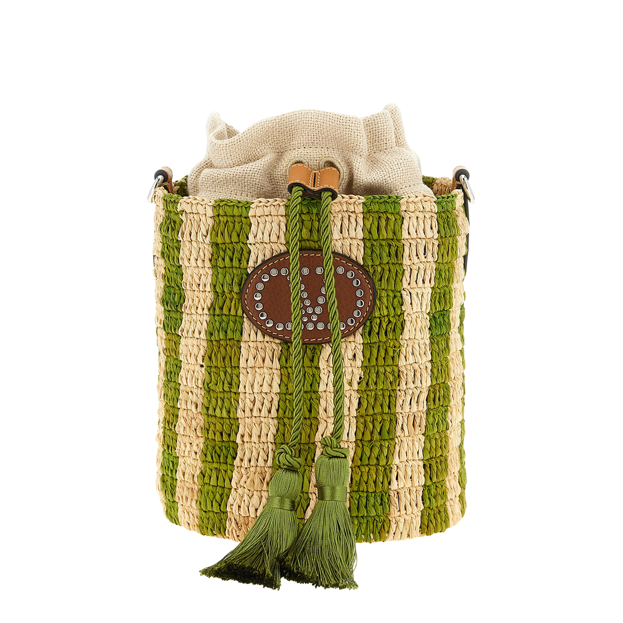 MAYFEYR - Valentino - Raffia Small Bucket Bag - W2B0T03IXUC8J