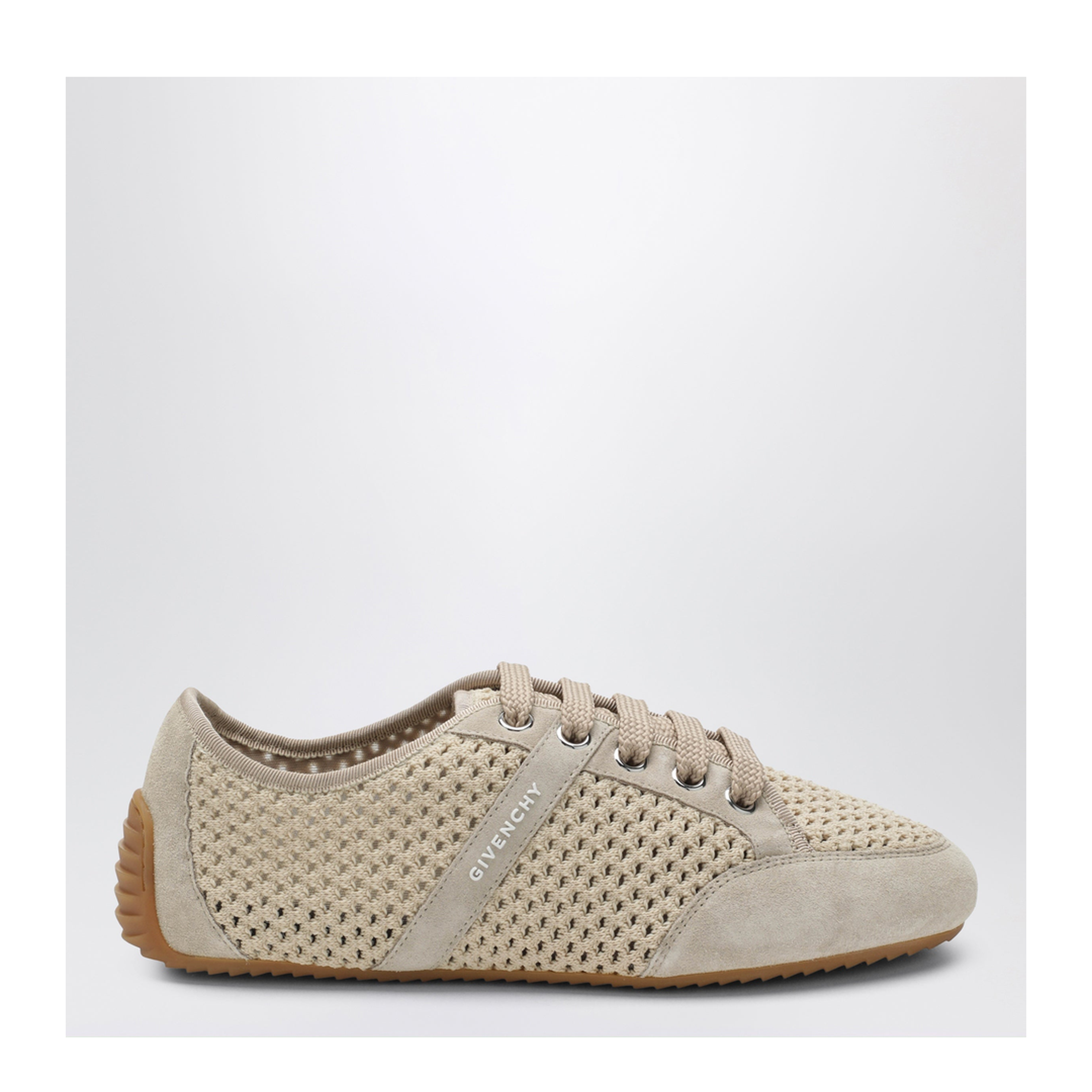 Slim Sneakers In Mesh And Suede
