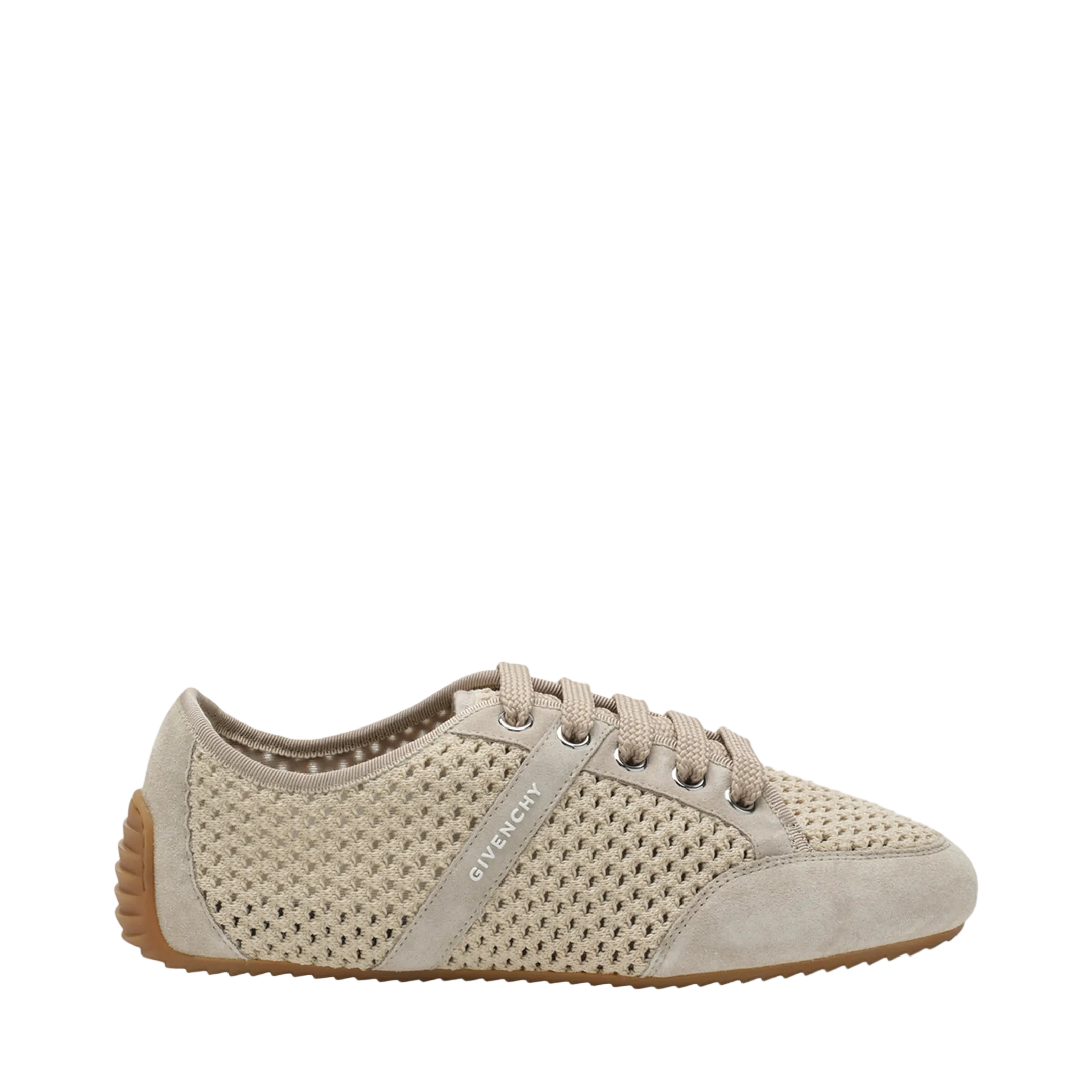 Slim Sneakers In Mesh And Suede