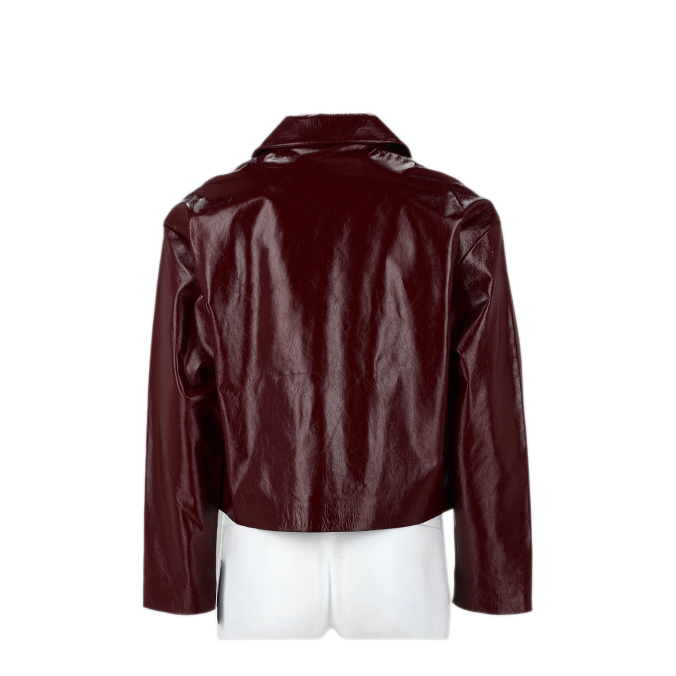 MAYFEYR - Self Portrait - Leather Jacket With Buttons - PF25091JBUBURGUNDY