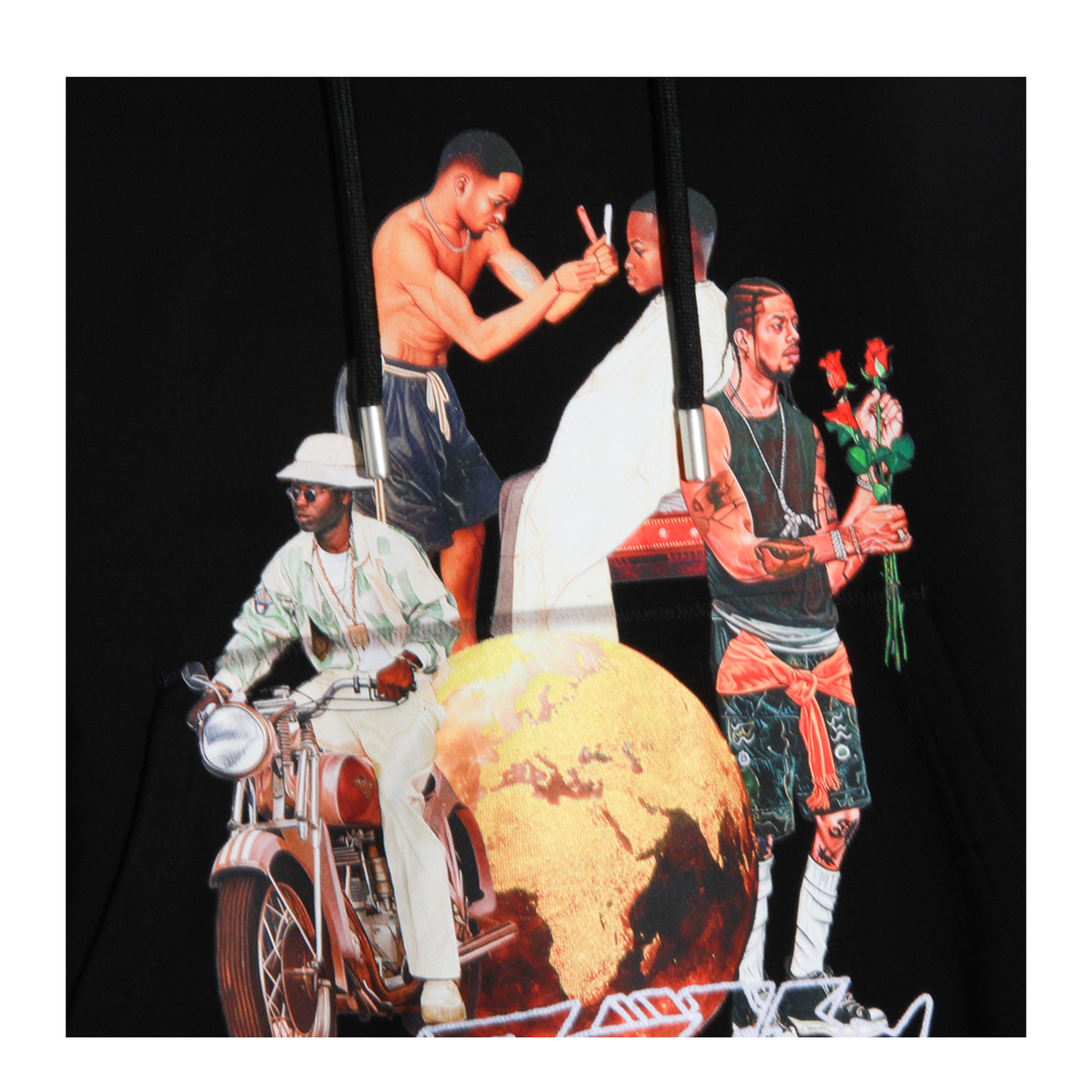 Black Cotton Sweatshirt