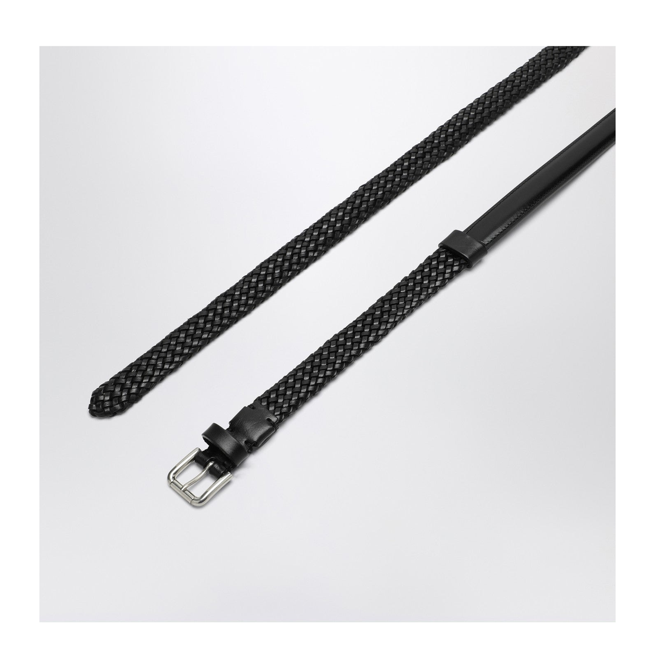 MAYFEYR - Dolce & Gabbana - Black Woven Leather Belt - BC4924A9Q228B956