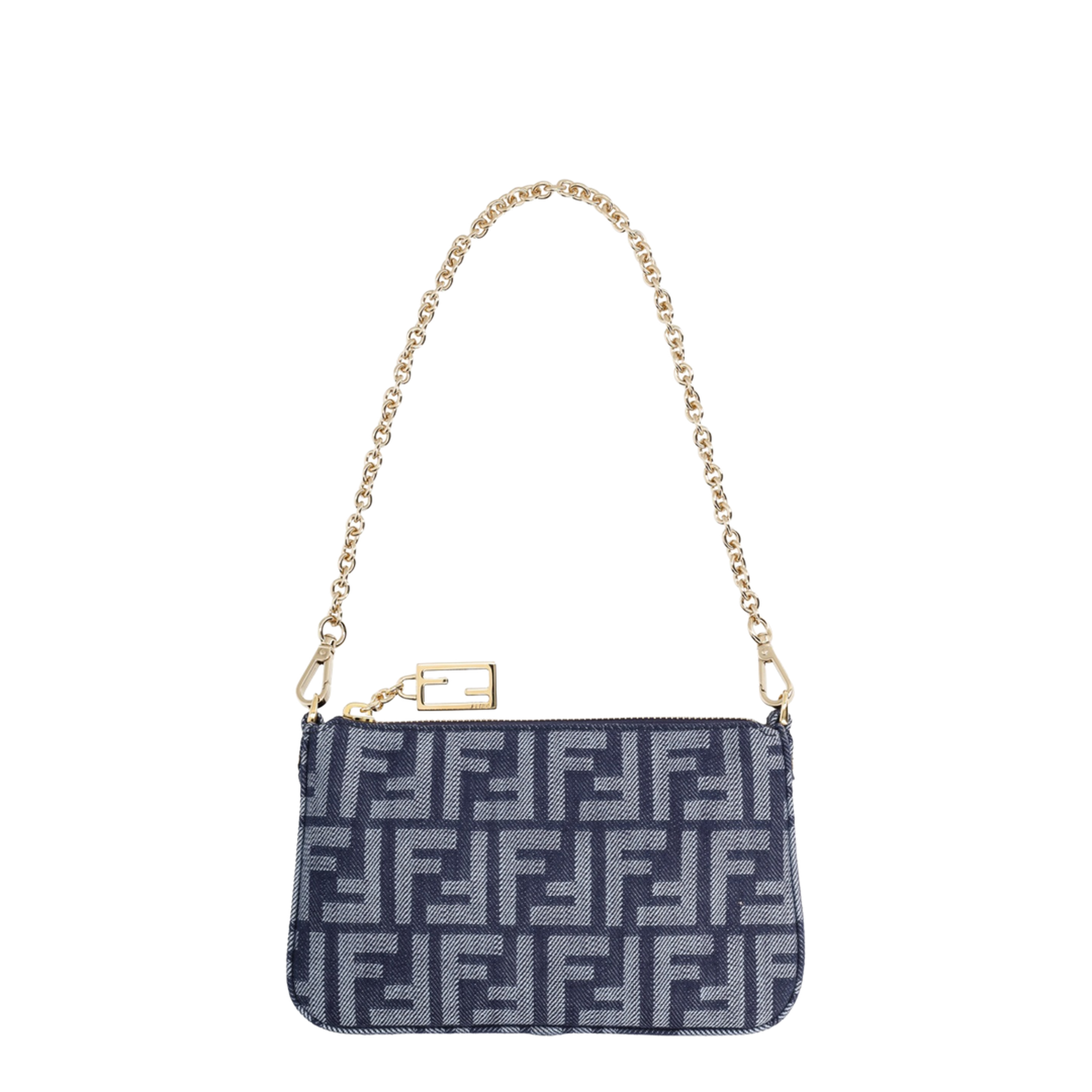 Blue Baguette Mini Clutch