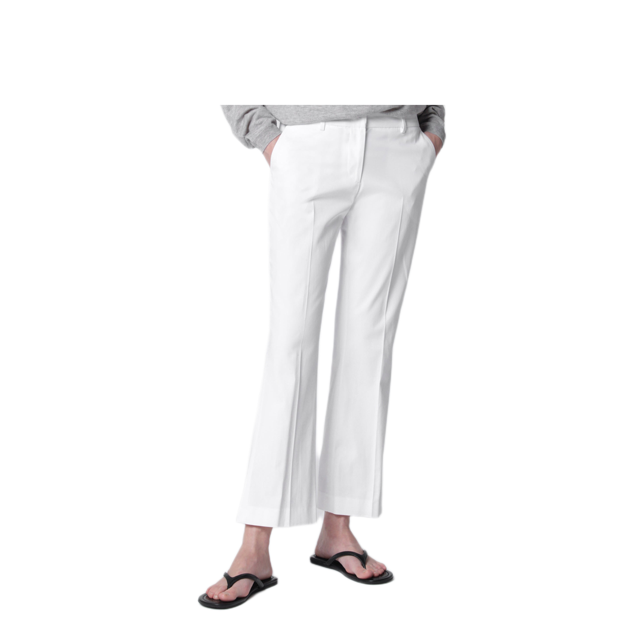MAYFEYR - PT Torino - Mid Rise Flared Cotton Trousers - CDVSJAZ00STDDX180010