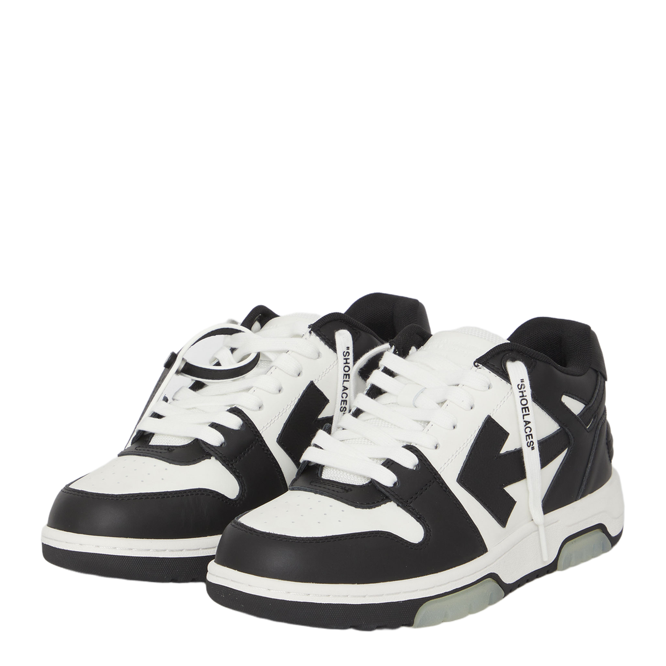 Out Of Office Leather Sneakers - Black