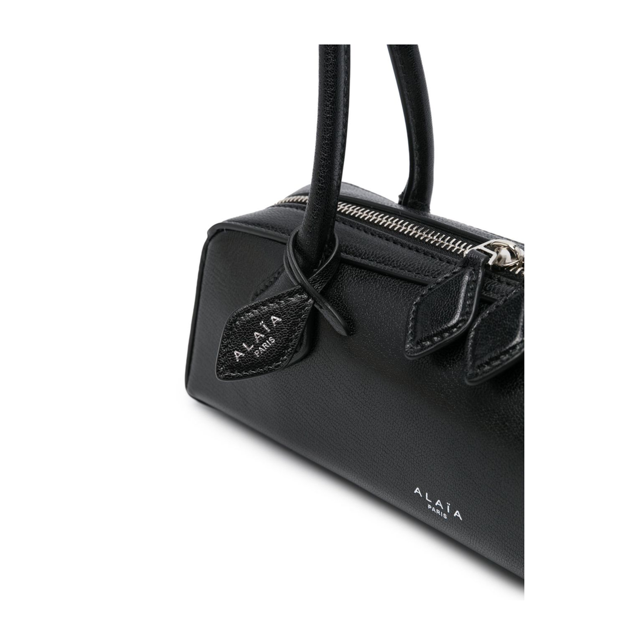 Le Teckel Small Goat Leather Shoulder Bag - Black