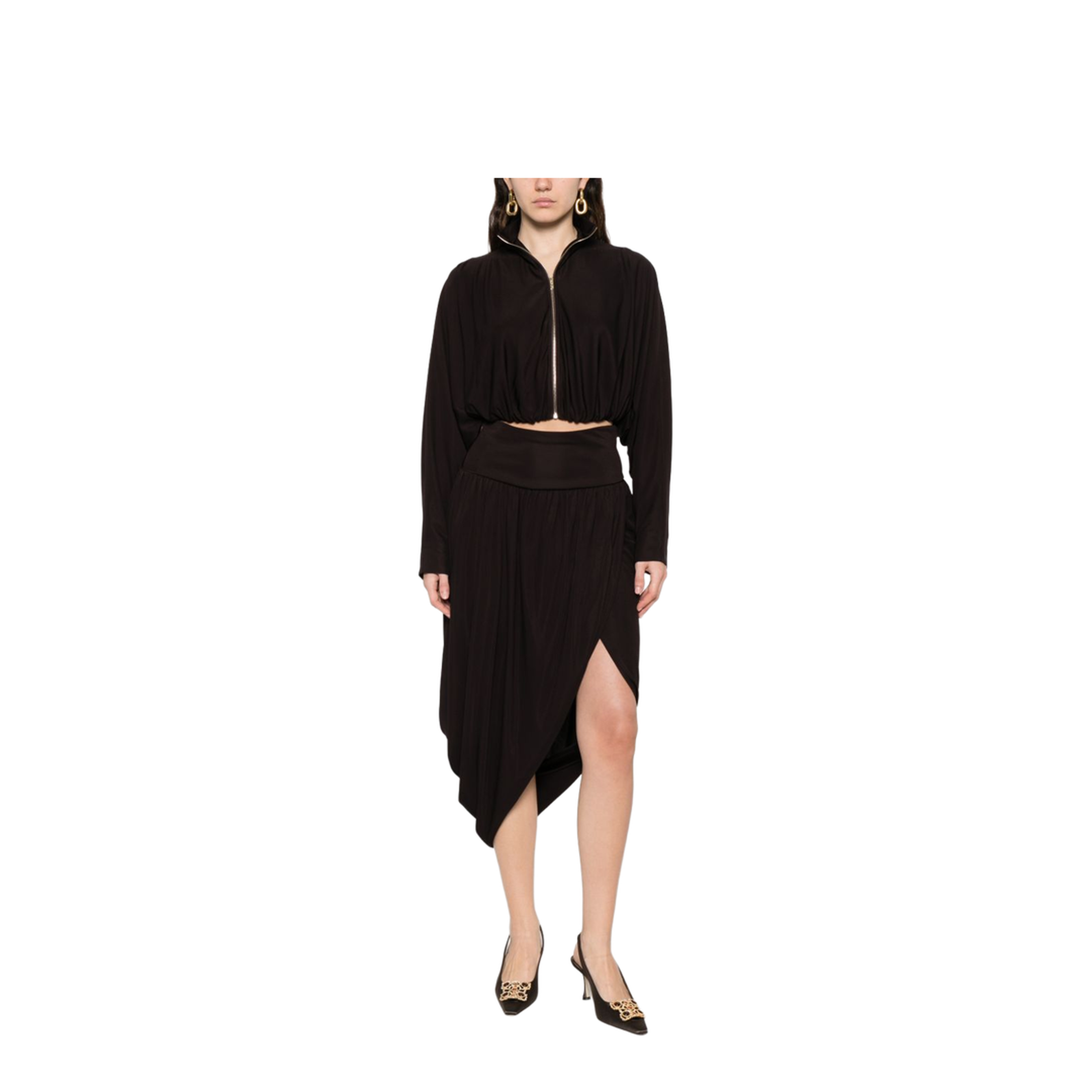 Twisted Midi Skirt