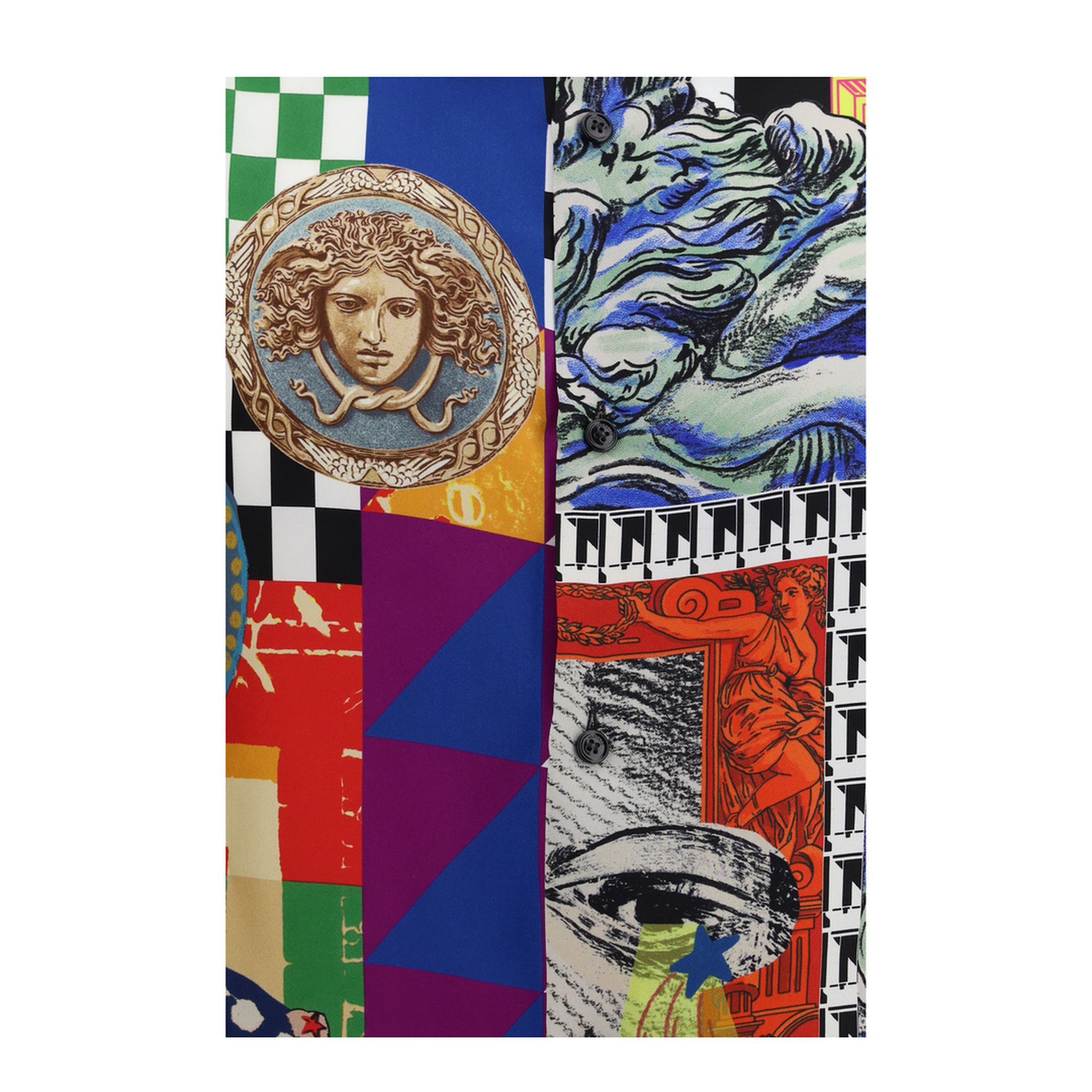 MAYFEYR - Versace - Medusa Print Silk Twill Shirt - 10245201A19270