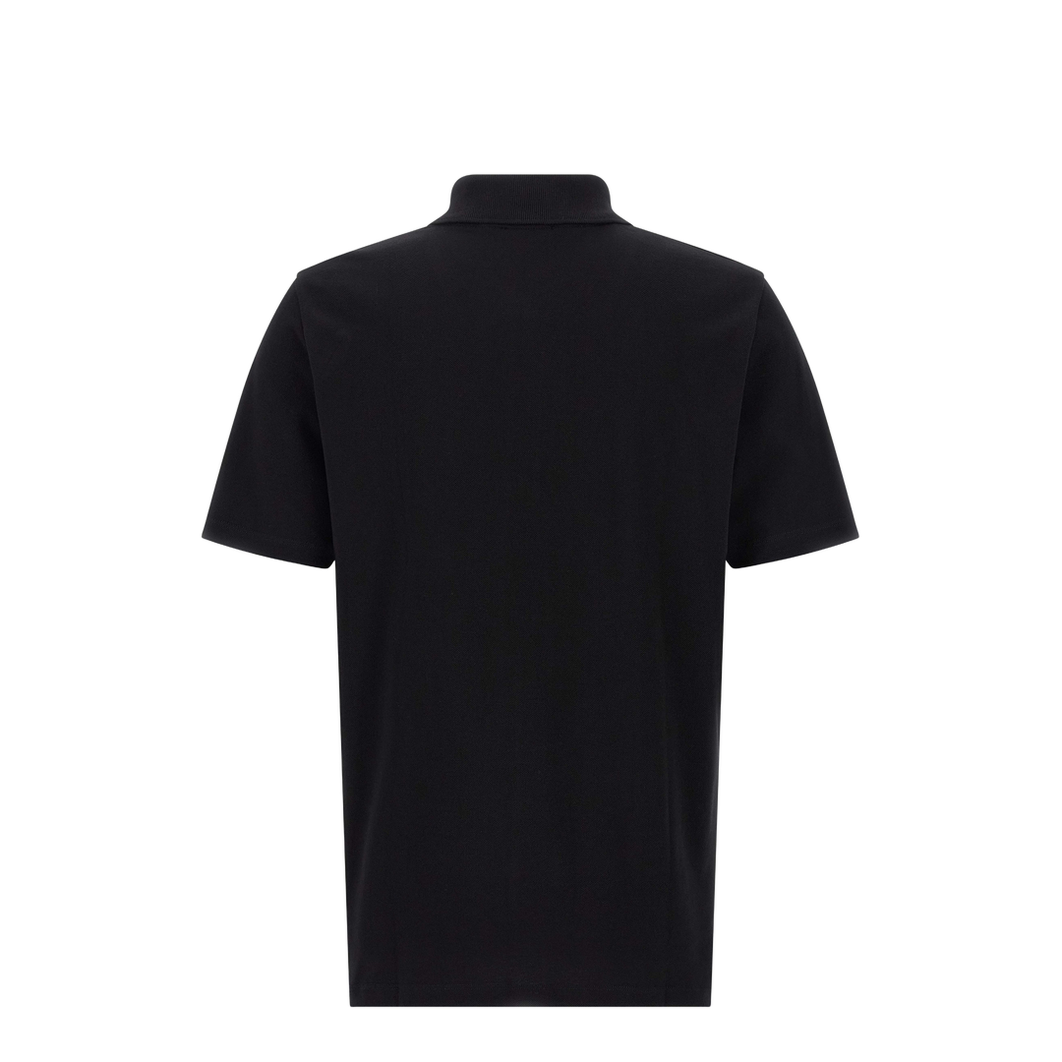 Short-Sleeved Polo Shirt Embroidery Black