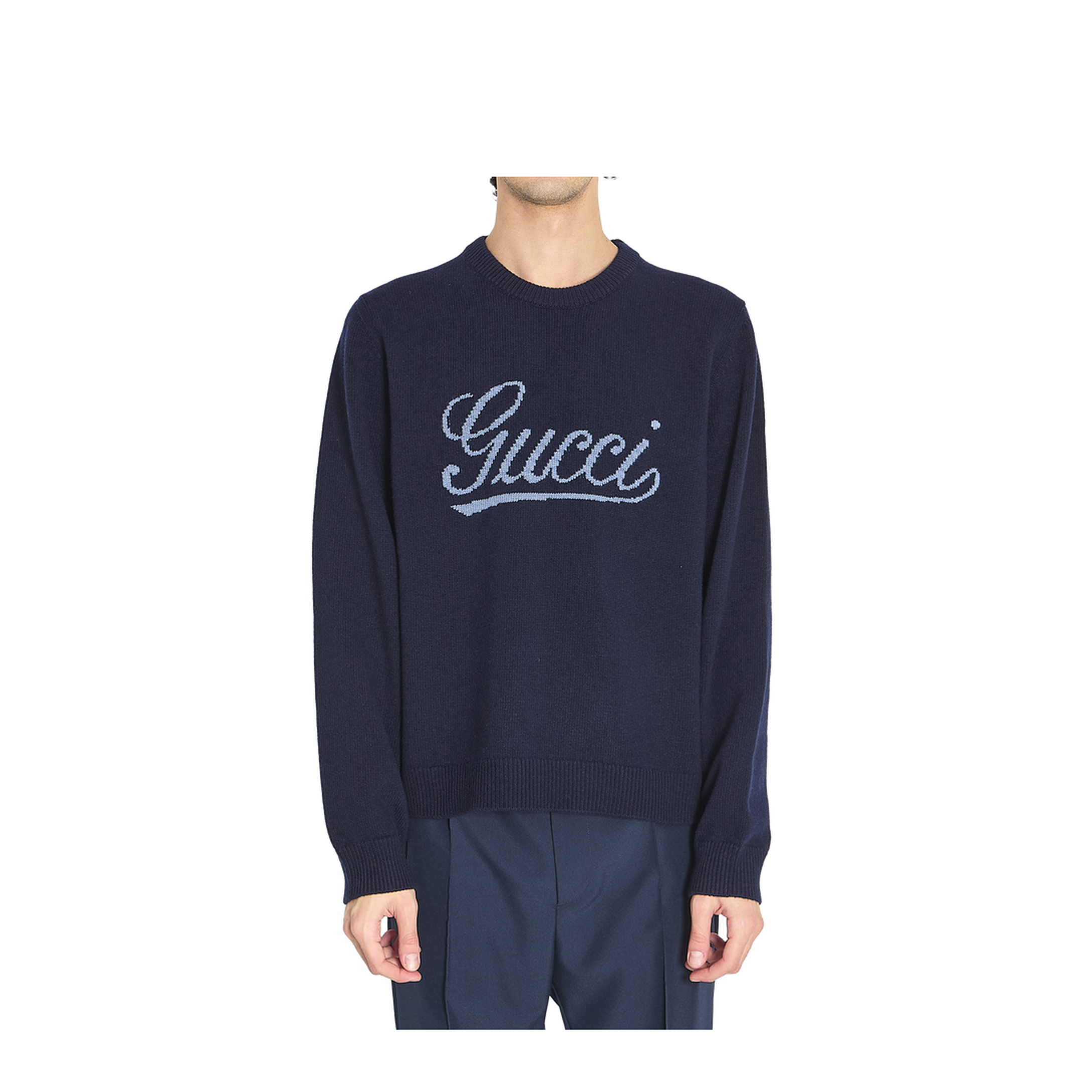 Midnight Blue Wool Sweater