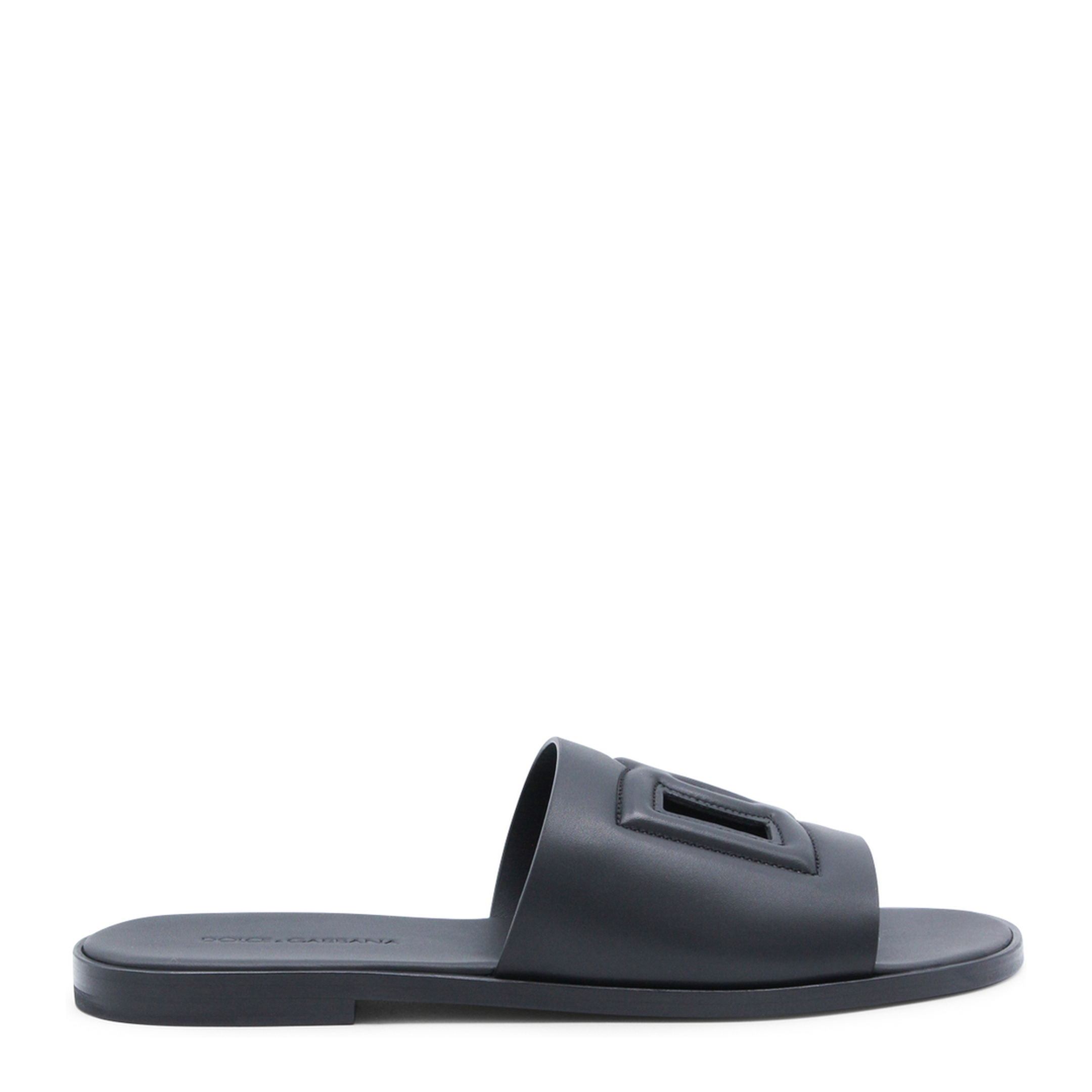 Leather Slide with Logo