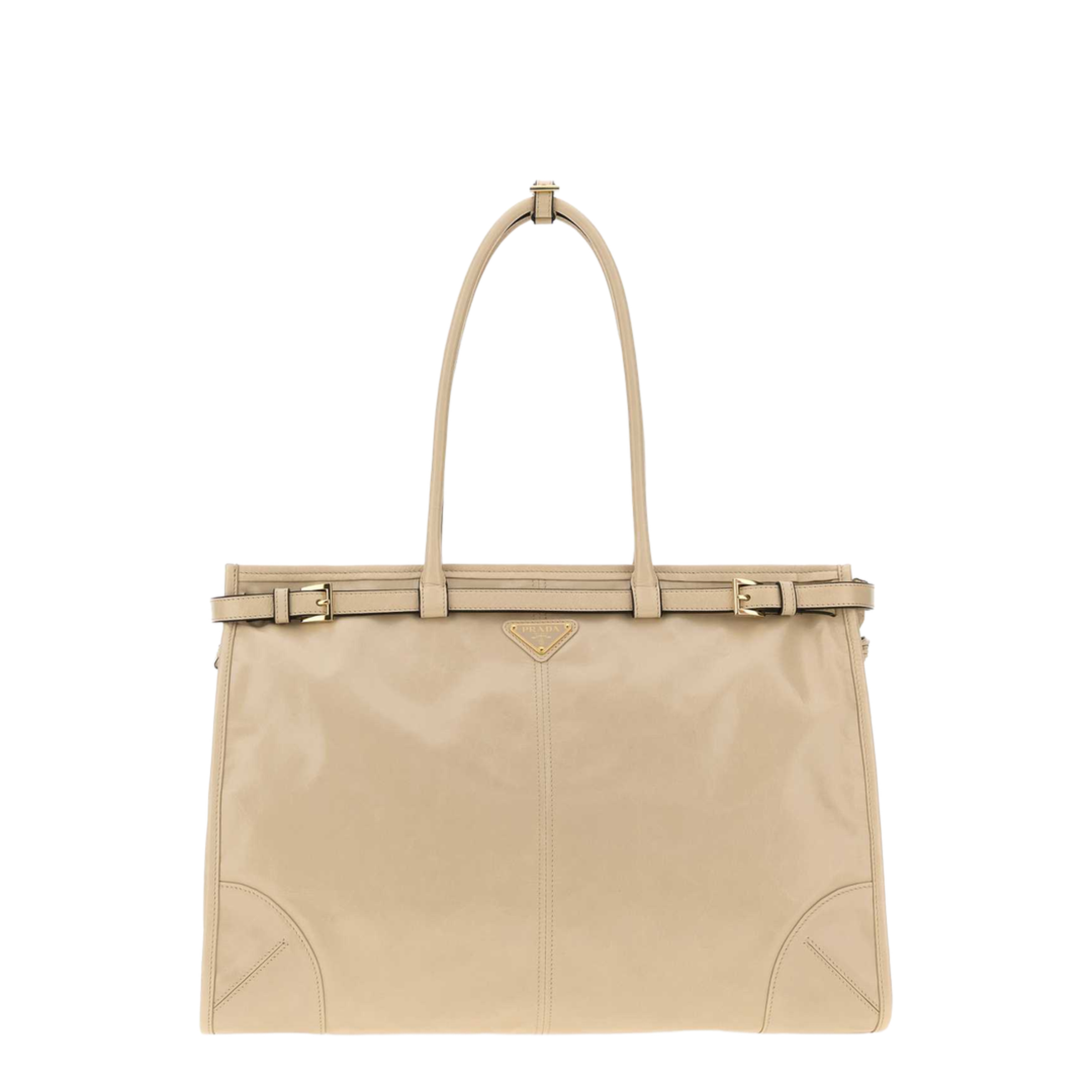 MAYFEYR - Prada - Sand Leather Shoulder Bag - 1BA4392CYRF03MV