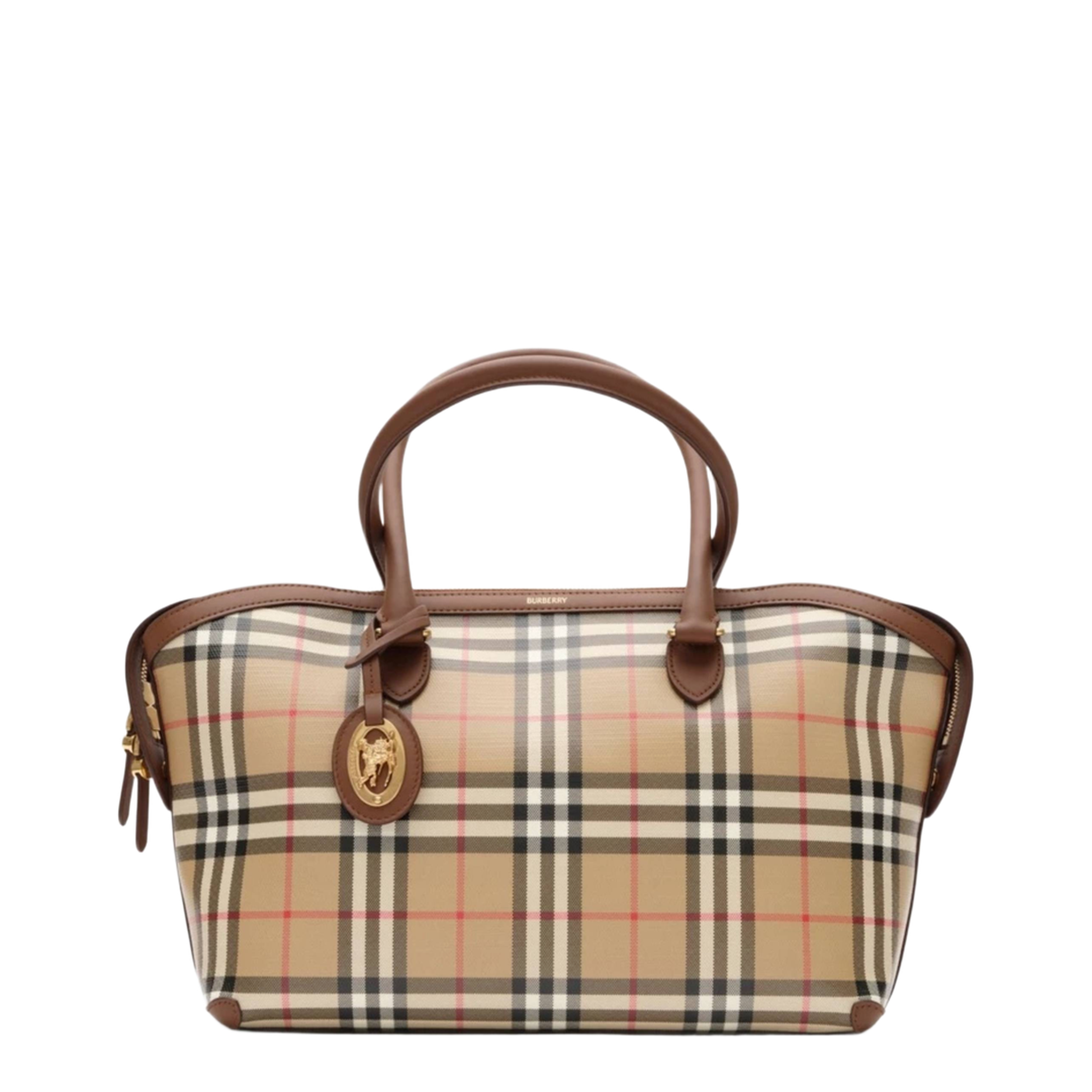 MAYFEYR - Burberry - Tote Check Piccola Con Cerniera - 8129048A7026